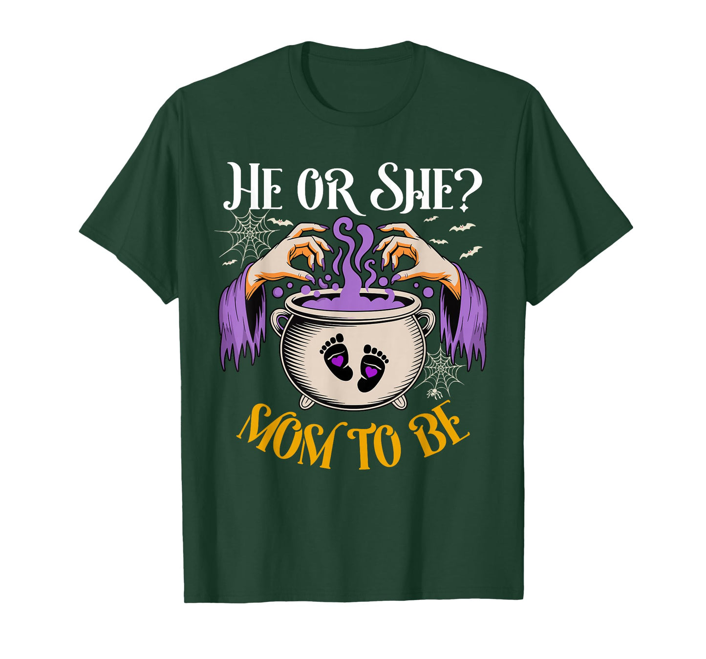 He Or She Mom to Be Baby Reveal Halloween Costume T-Shirt