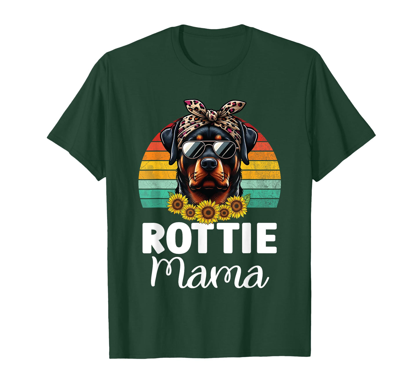 Rottweiler Mom Dog Lovers Rottie Mama Puppy Mother's Day T-Shirt