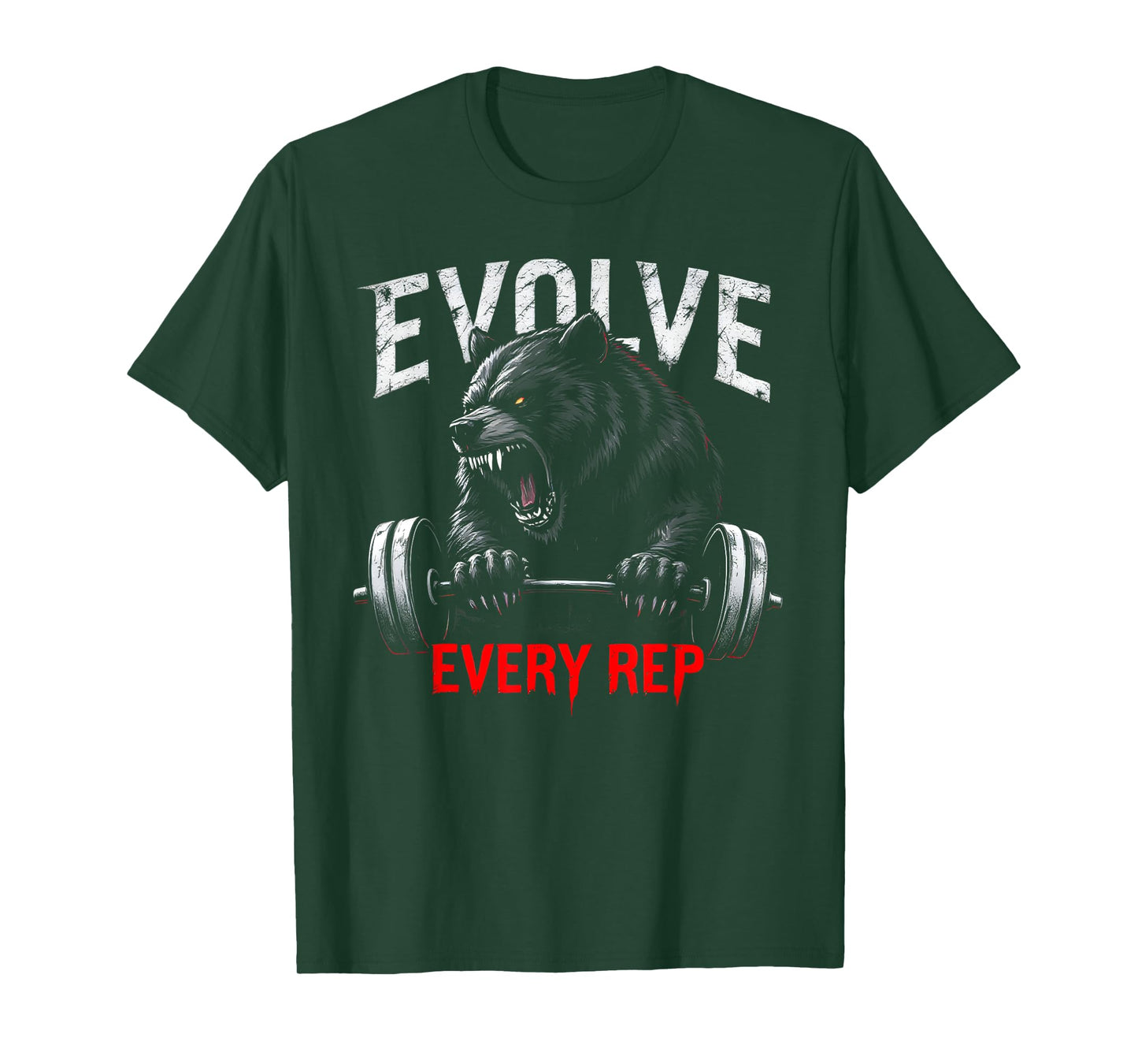 Evolve Every Rep Gym Motivation for Fitness Enthusiasts T-Shirt