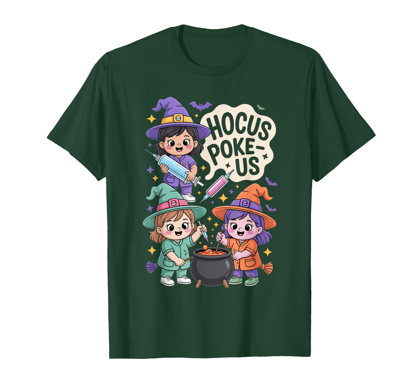 Hocus Poke-Us Nurse Witch Halloween Costume Humor T-Shirt