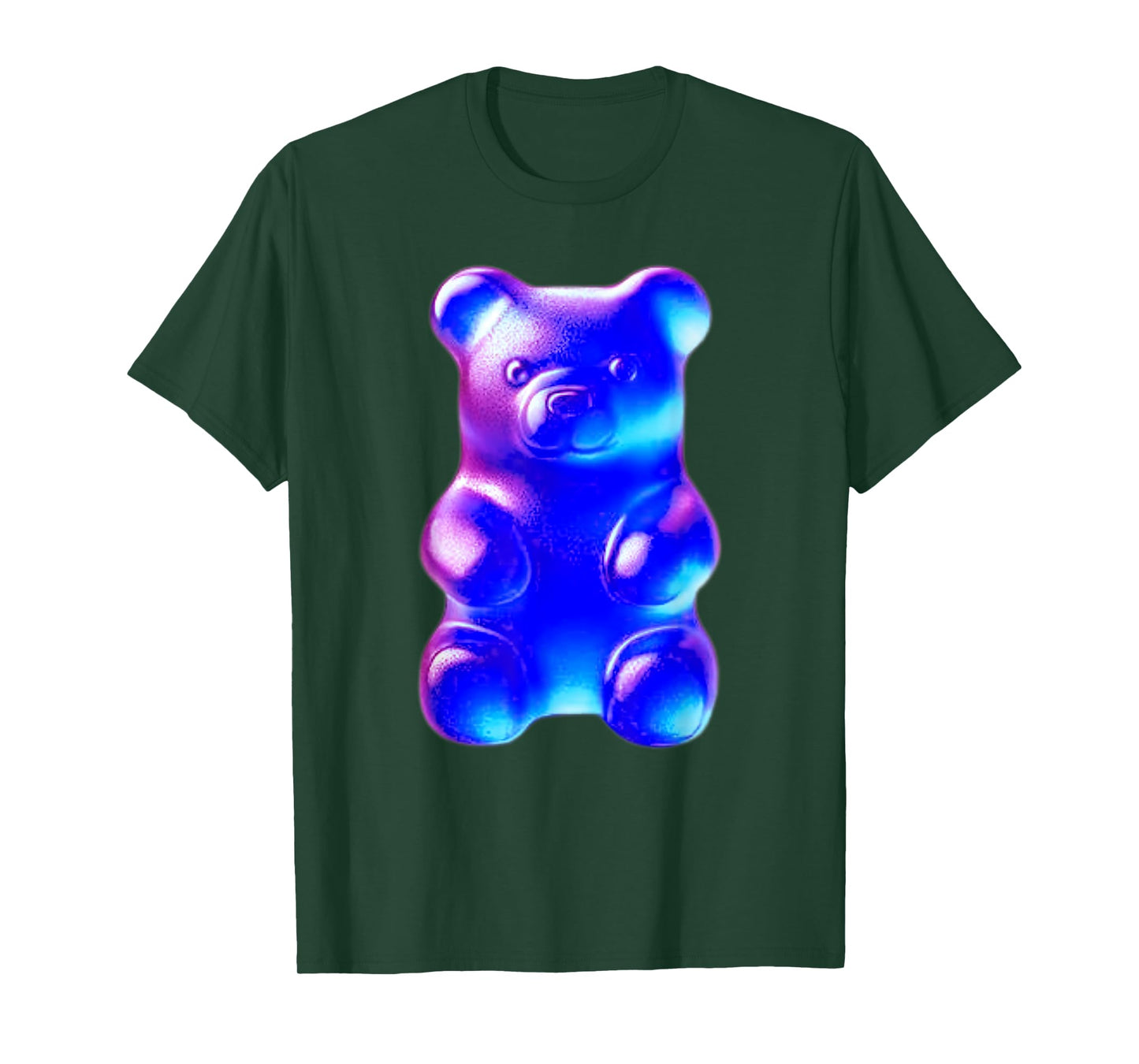 Urban Empyre Gummy Bear Candy T-Shirt - Unisex-Adults, Black, Small, Short Sleeve, Classic Fit