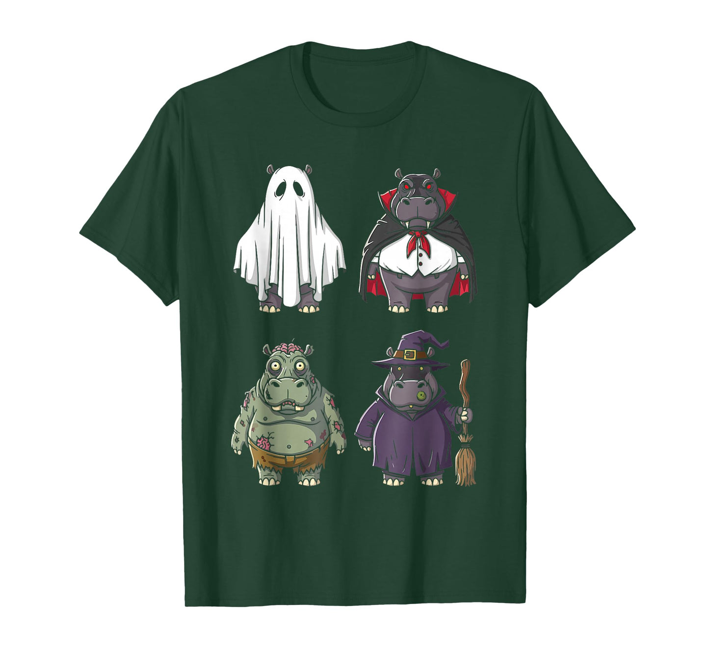 Funny Hippo Halloween Costume Squad Shirt for Kids & Adults T-Shirt