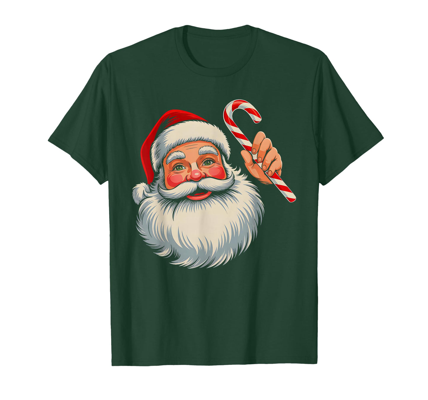 Vintage Santa Face Old Fashioned Xmas Pajama Funny Christmas T-Shirt