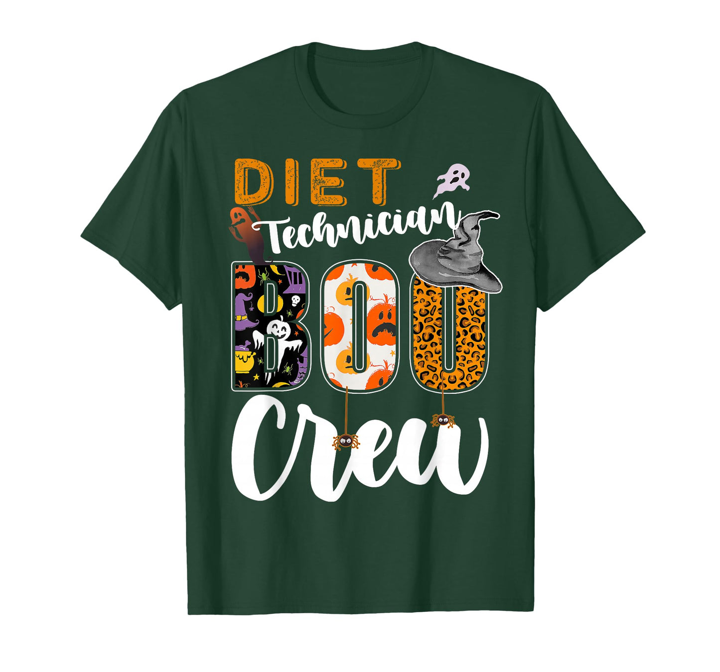 Diet Technician Boo Crew Halloween Match Dietetic Tech T-Shirt