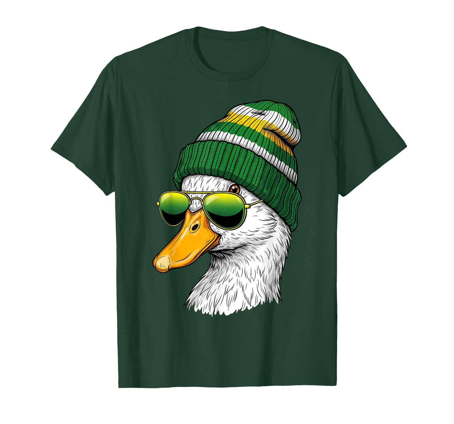 Vintage Duck Wearing Sunglasses Retro Graphic Tee Duck T-Shirt