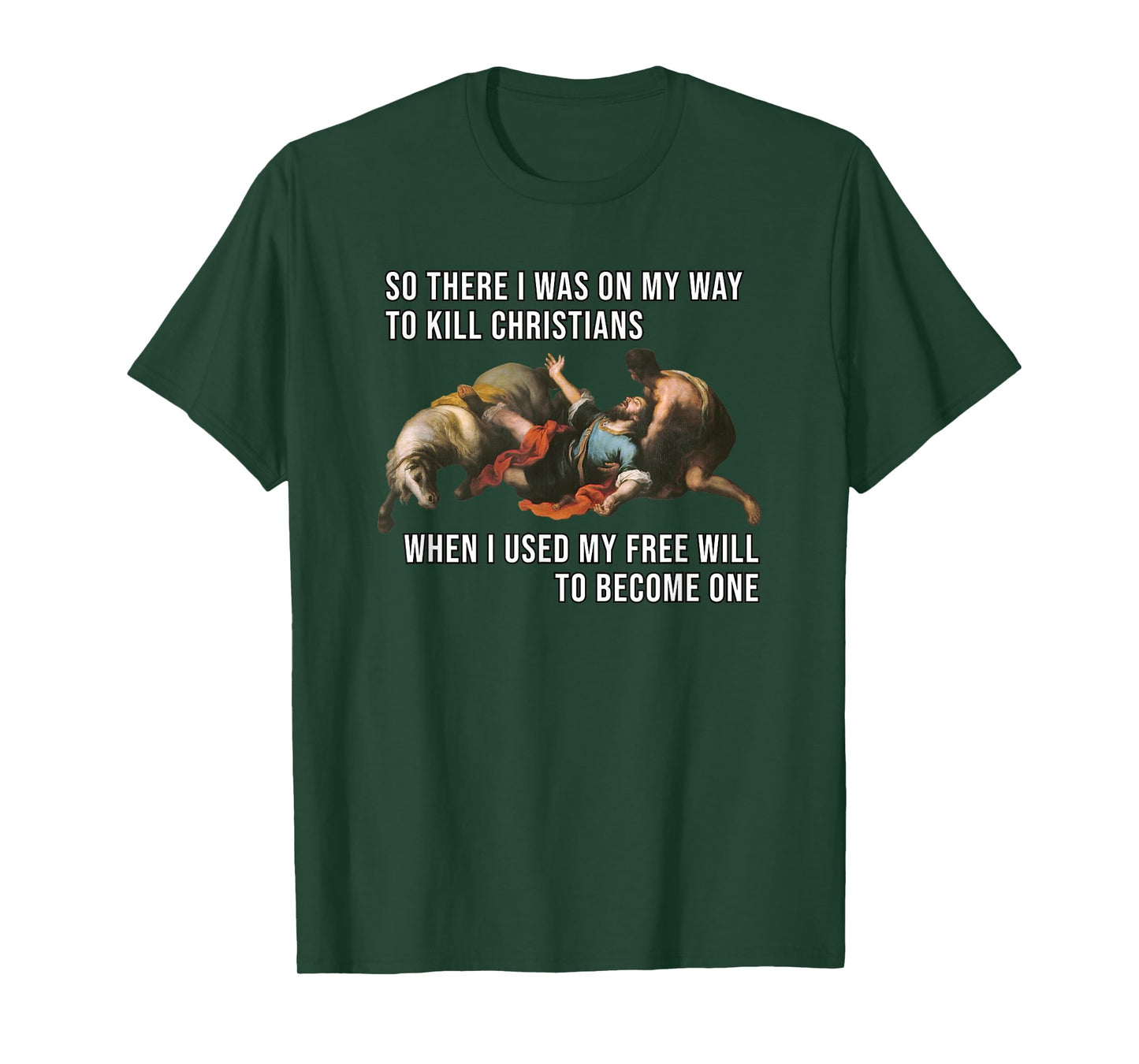 Funny Reformed Christian Calvinist Free Will Meme T-Shirt