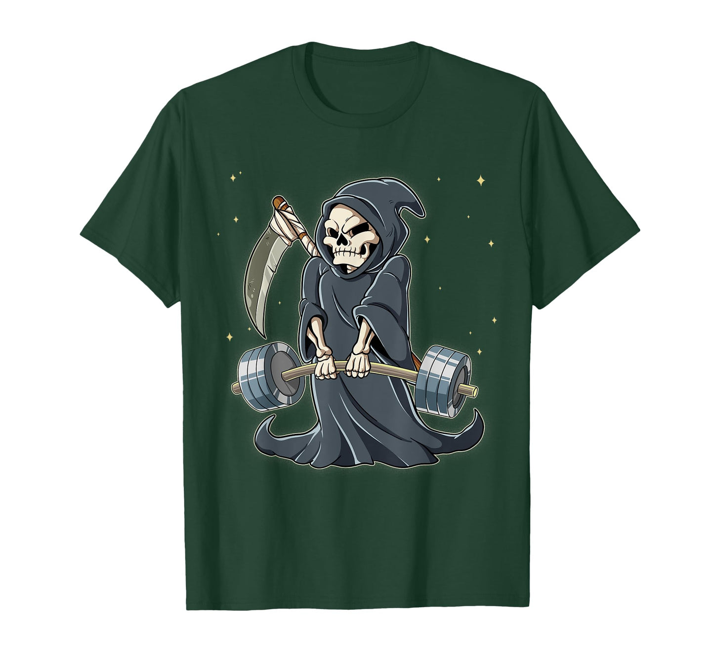 Grim Reaper Gym Weight Training Deadlift T-Shirt