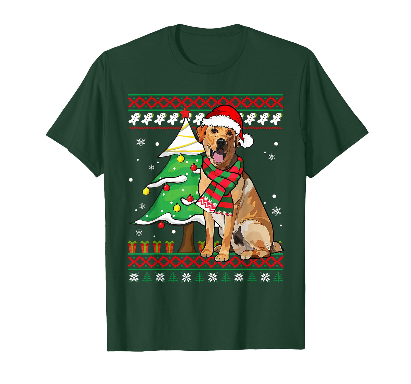 Funny Labrador Christmas Santa Ugly Sweater Lab Dog Lover T-Shirt