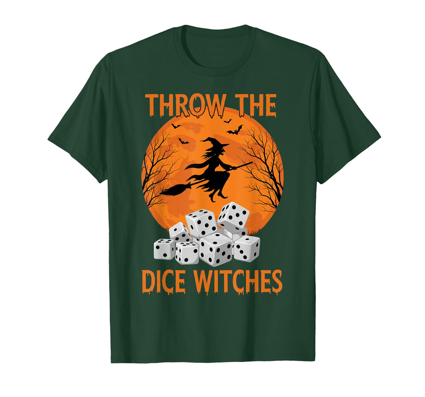 Halloween Bunco Throw The Dice Witches Bunco Dice Game Women T-Shirt