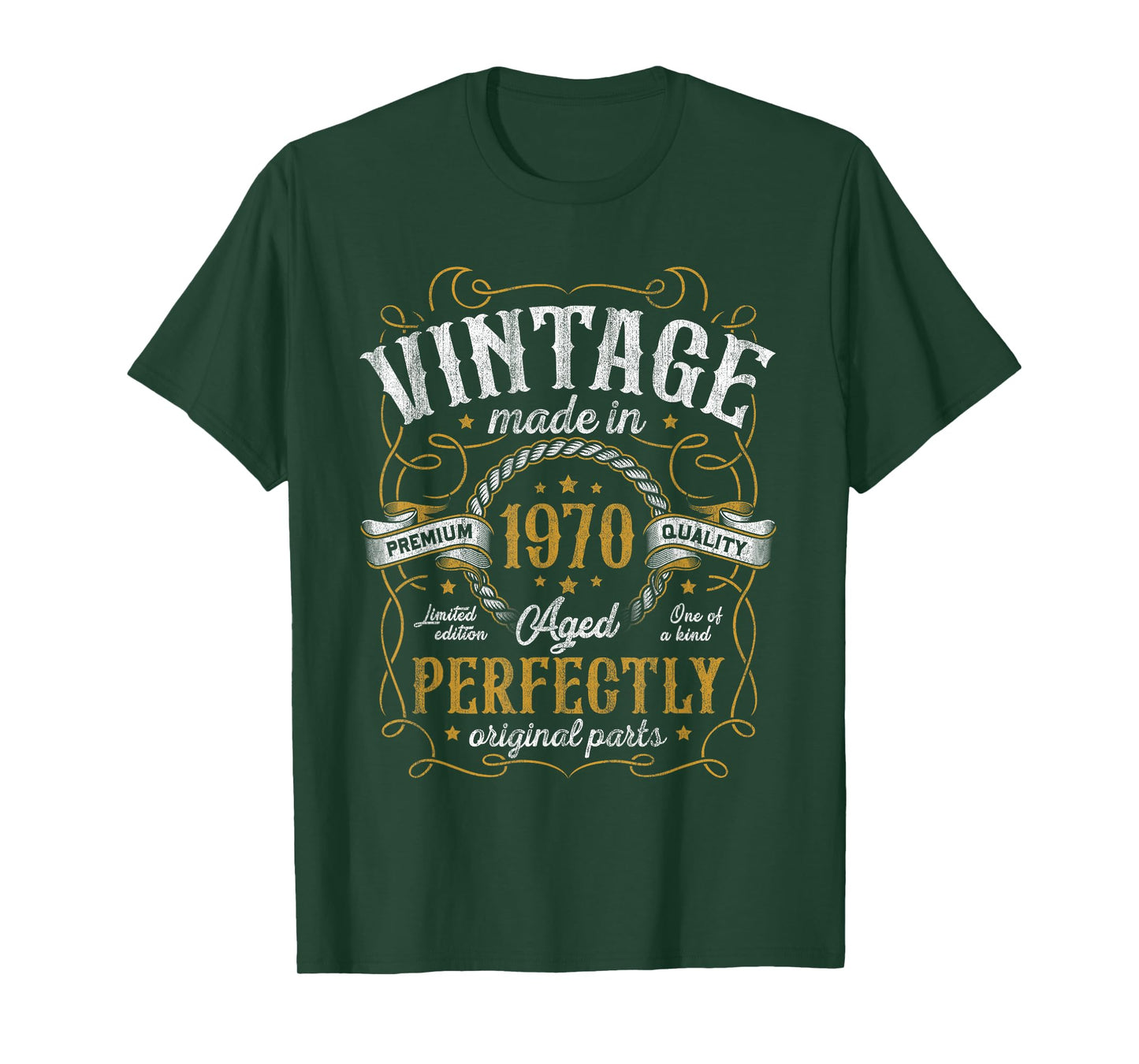 Vintage Made In 1970 55th Birthday Gifts Men 55 Years Old T-Shirt