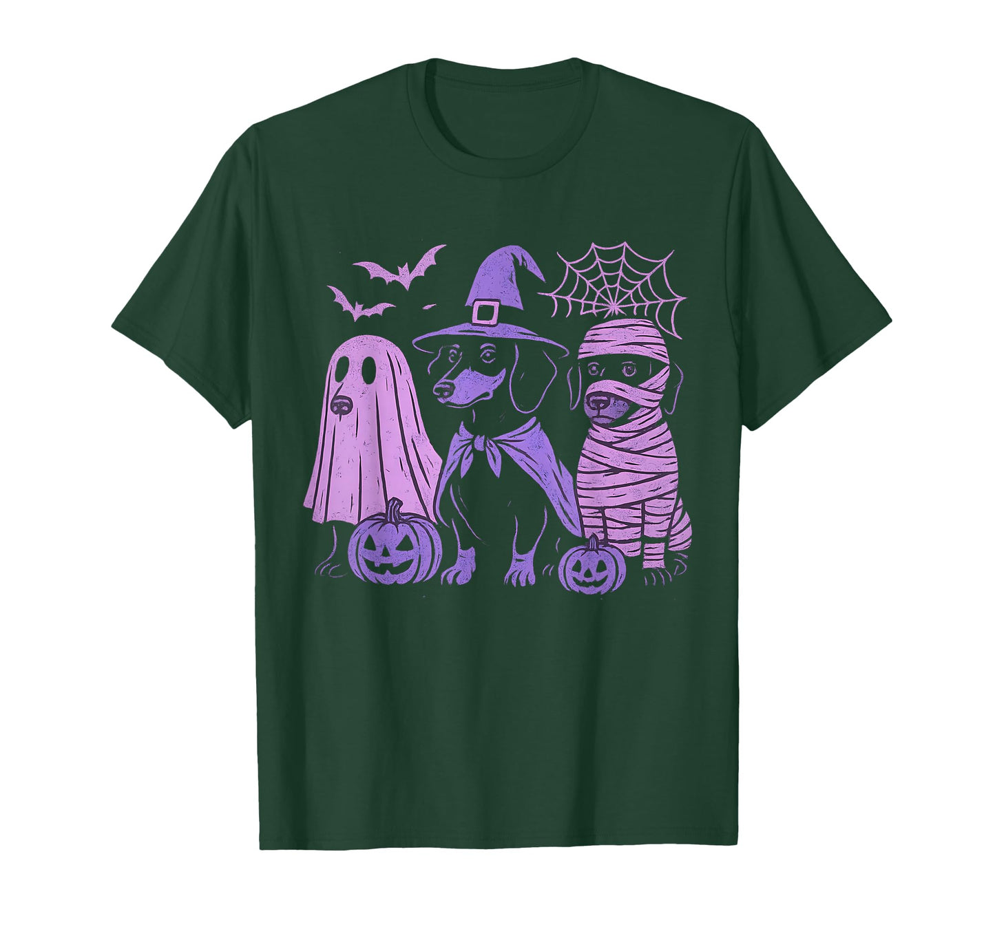 Halloweenie Dachshund Dogs Ghost Boo Witch Costume Halloween T-Shirt