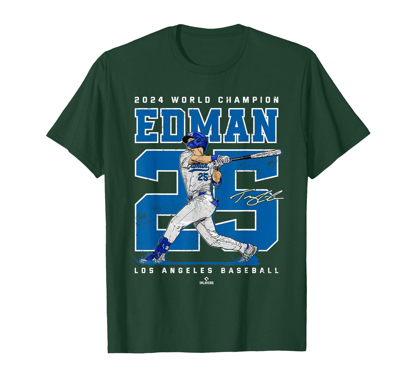 Player Number 2024 World Champion Tommy Edman MLBPA T-Shirt