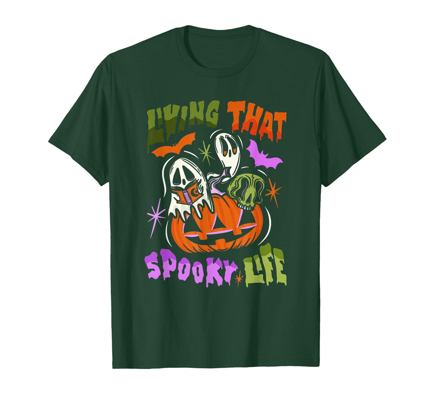 Wing That Darling Ghoul Spooky Life Halloween Design T-Shirt