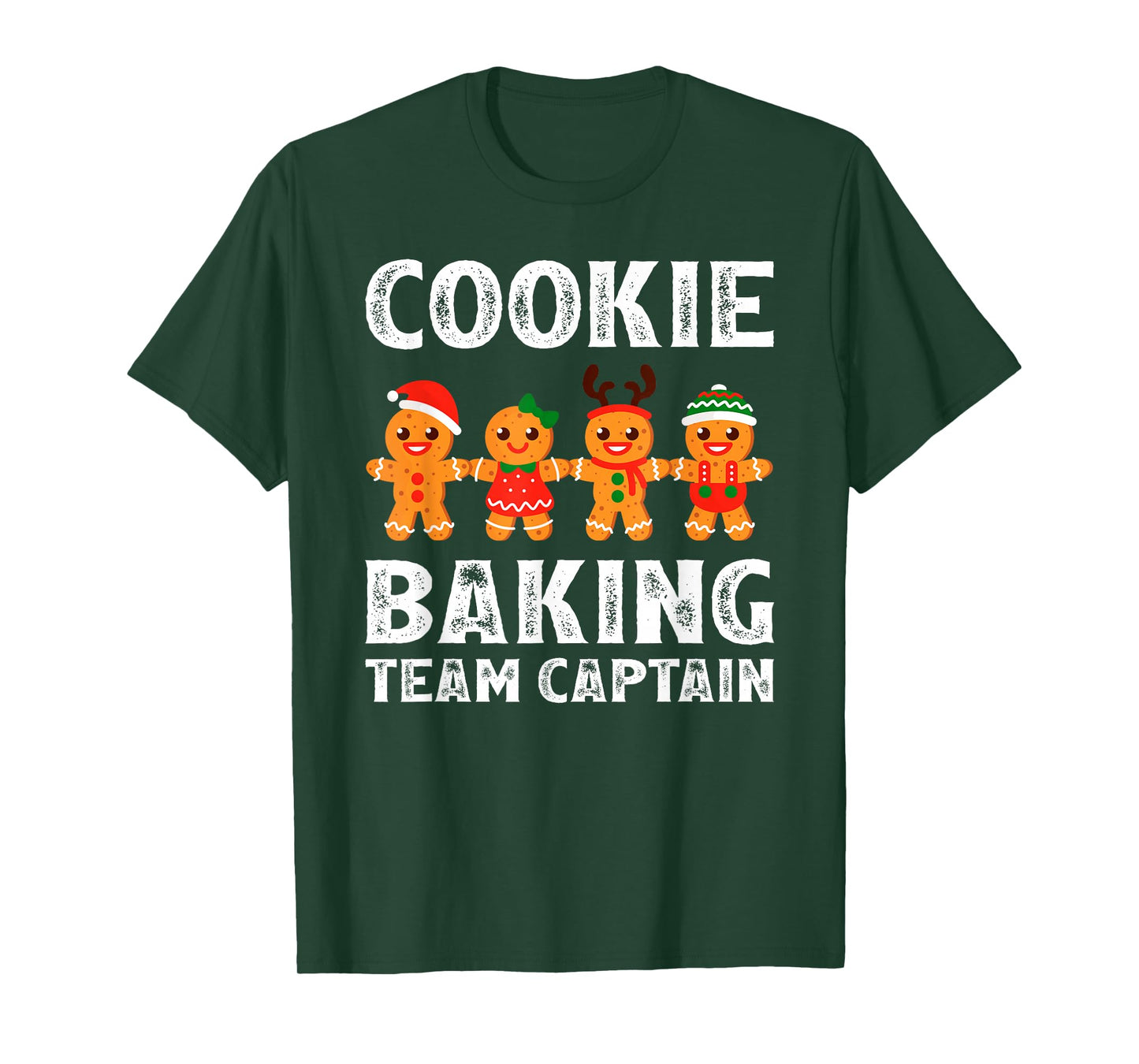 Cookie Baking Team Captain Funny Gingerbread Christmas T-Shirt