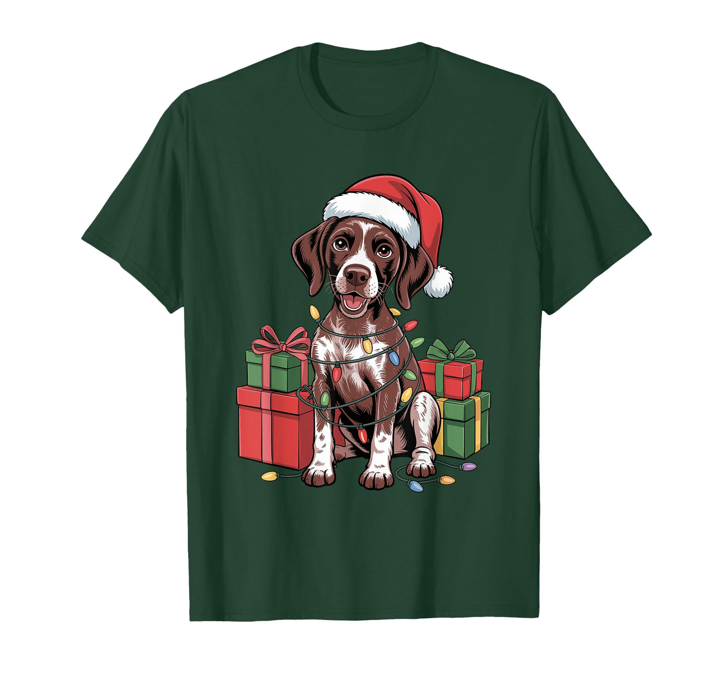 German Shorthaired Pointer Christmas Funny Dog Lover Holiday T-Shirt