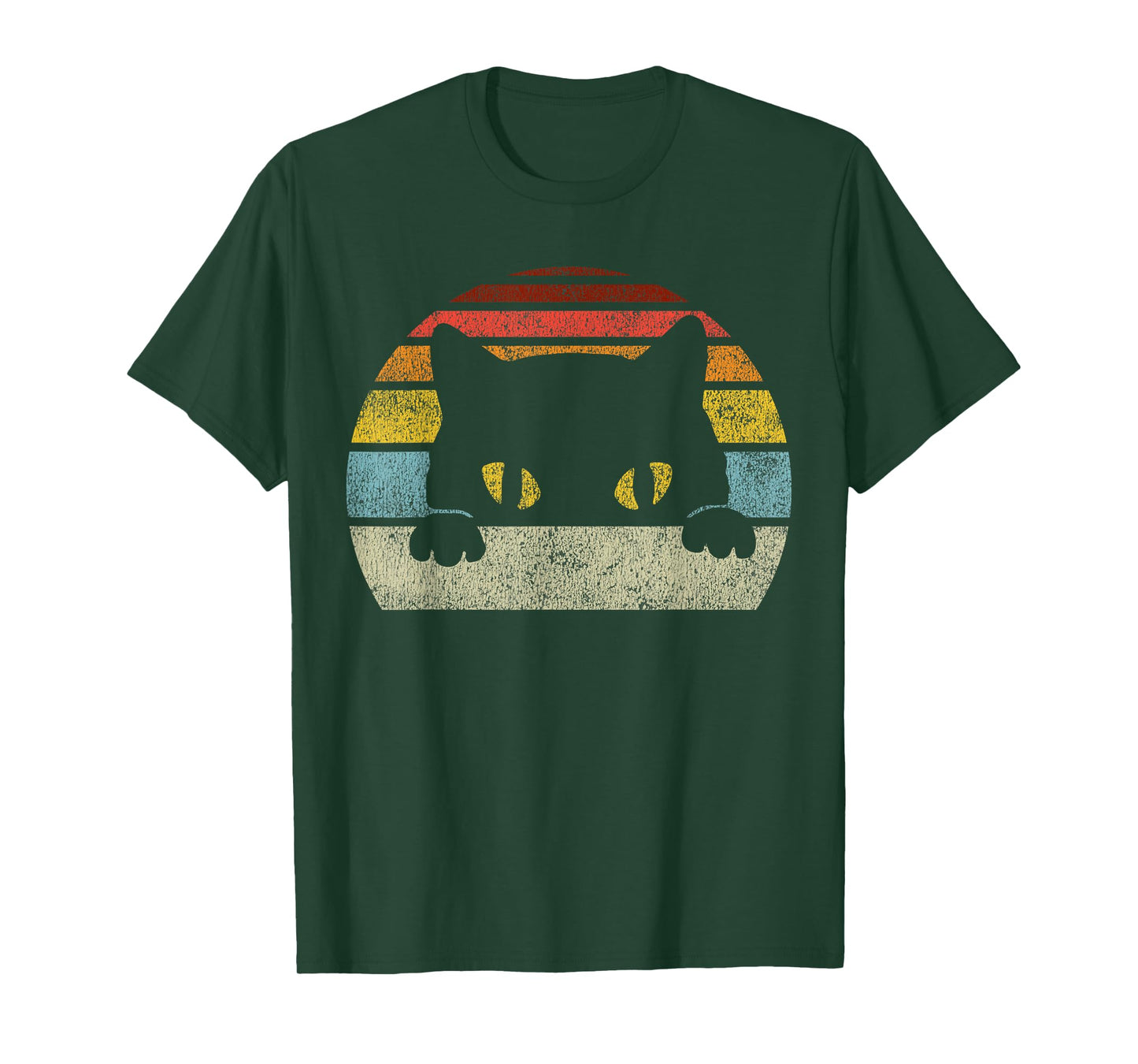 Cat Retro Style Vintage Black Kitten Cute Kitty Cats Lover T-Shirt