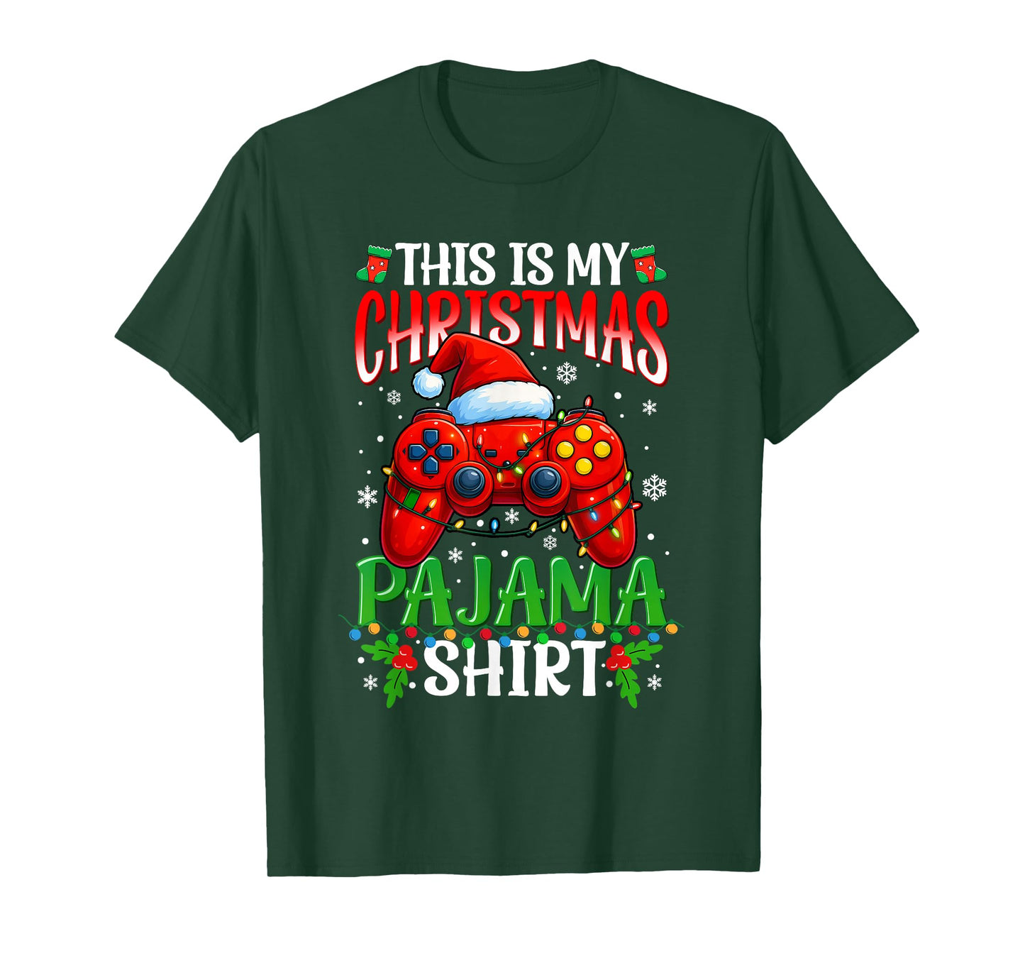 This is My Christmas Pajama Shirt Video Game Gamer Men Boys T-Shirt