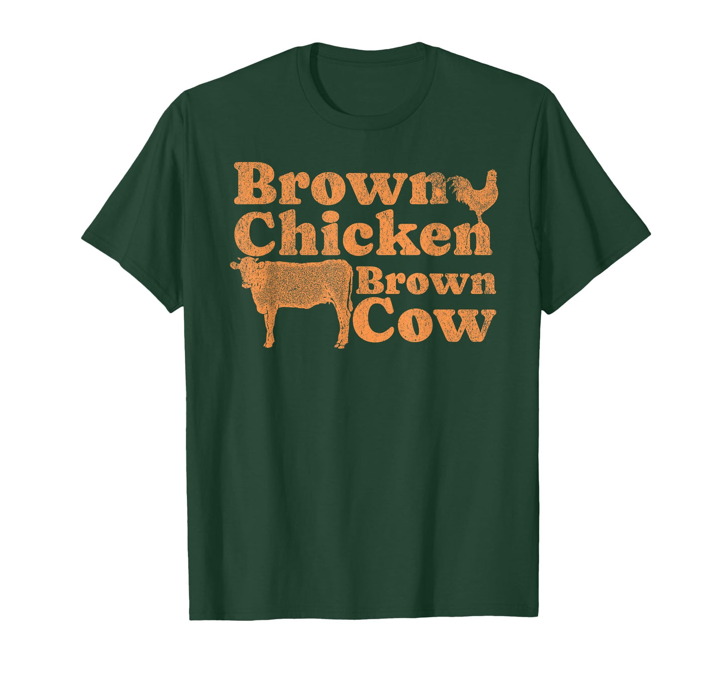 1970s Music Bow Chicka Wow Wow Joke Brown Chicken Brown Cow T-Shirt