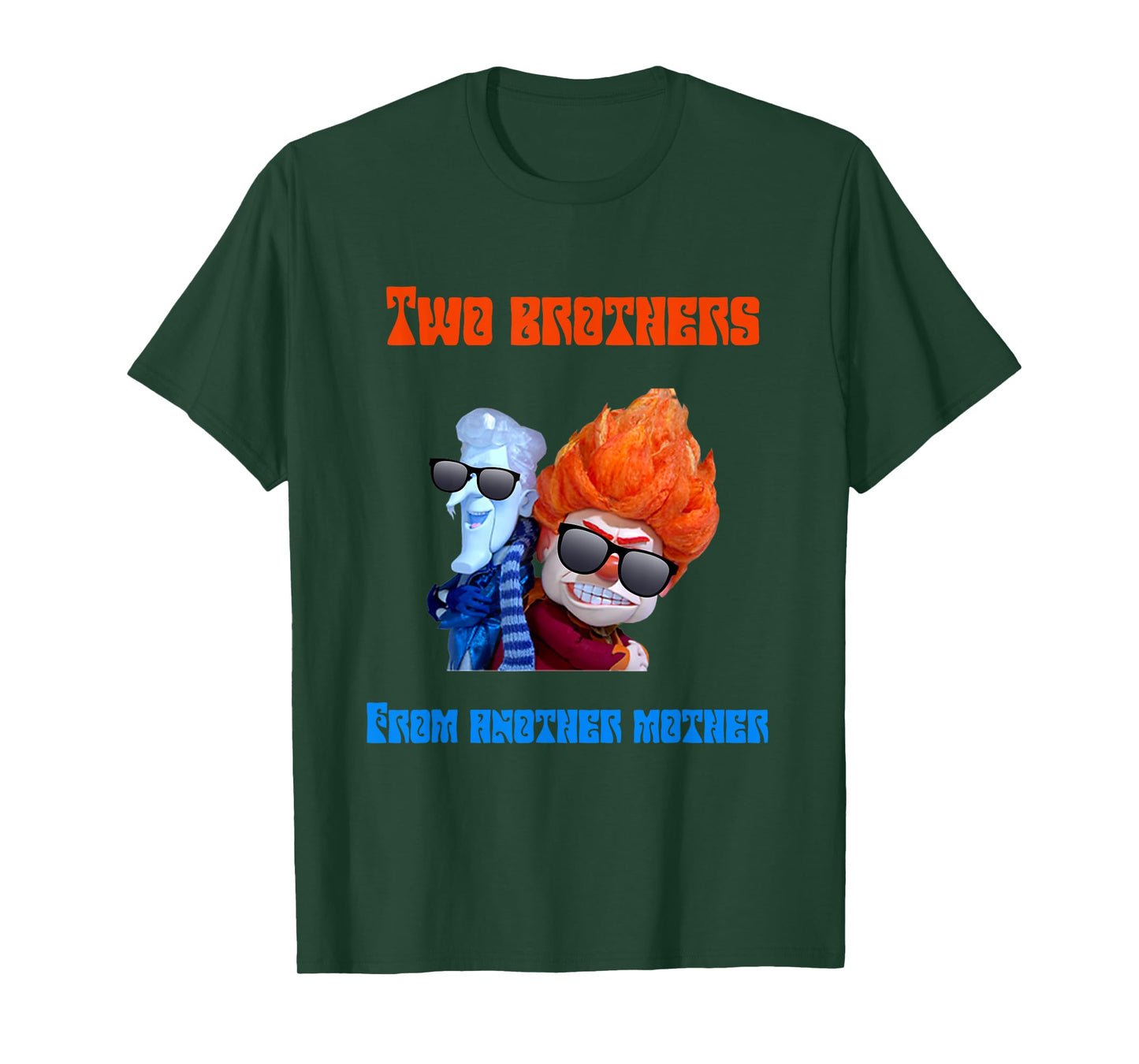 Funny Hot and Cold Weather Miser Brothers Novelty T-Shirt