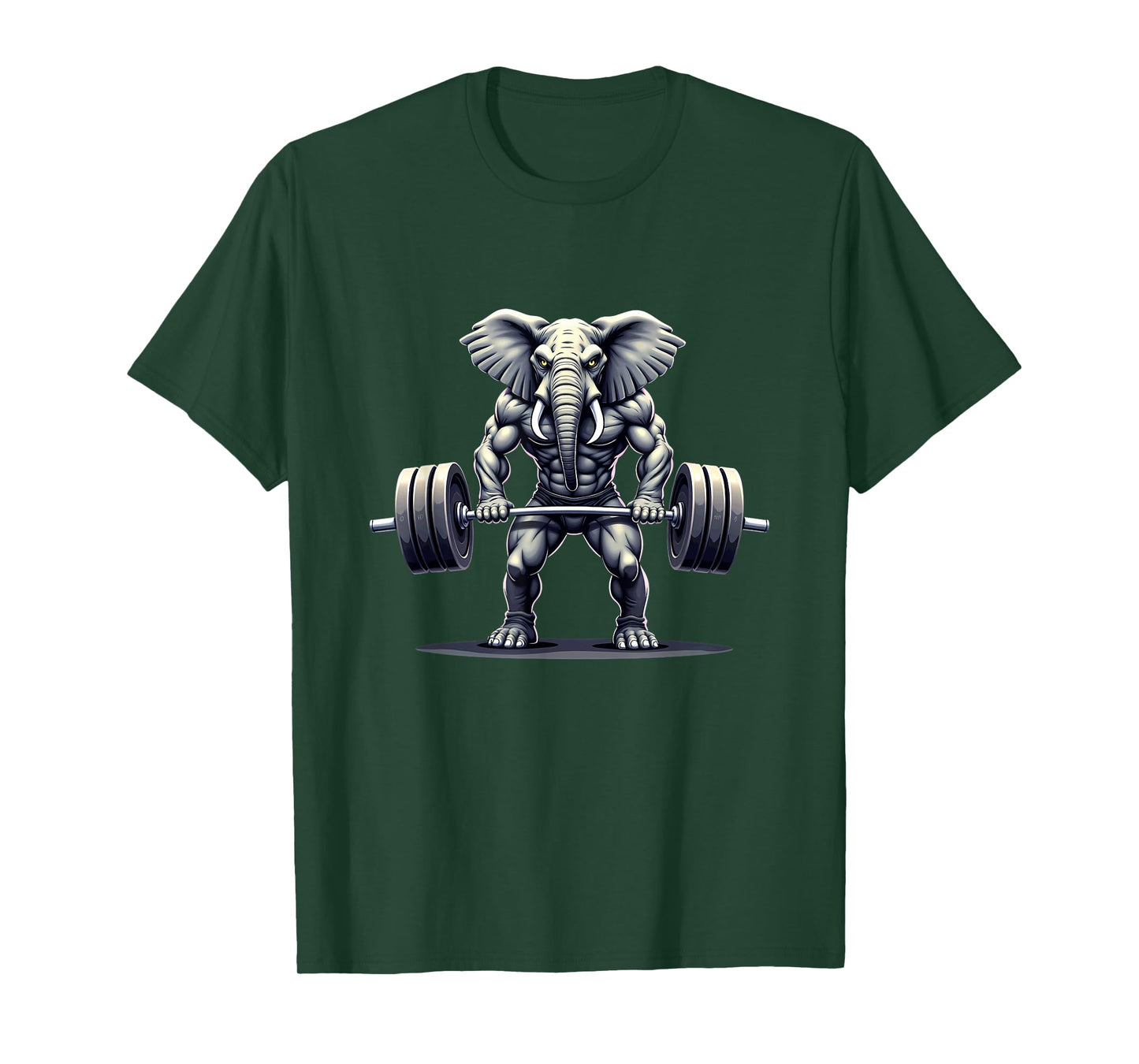 Workout Gym Elephant Deadlift Weightlifting T-Shirt
