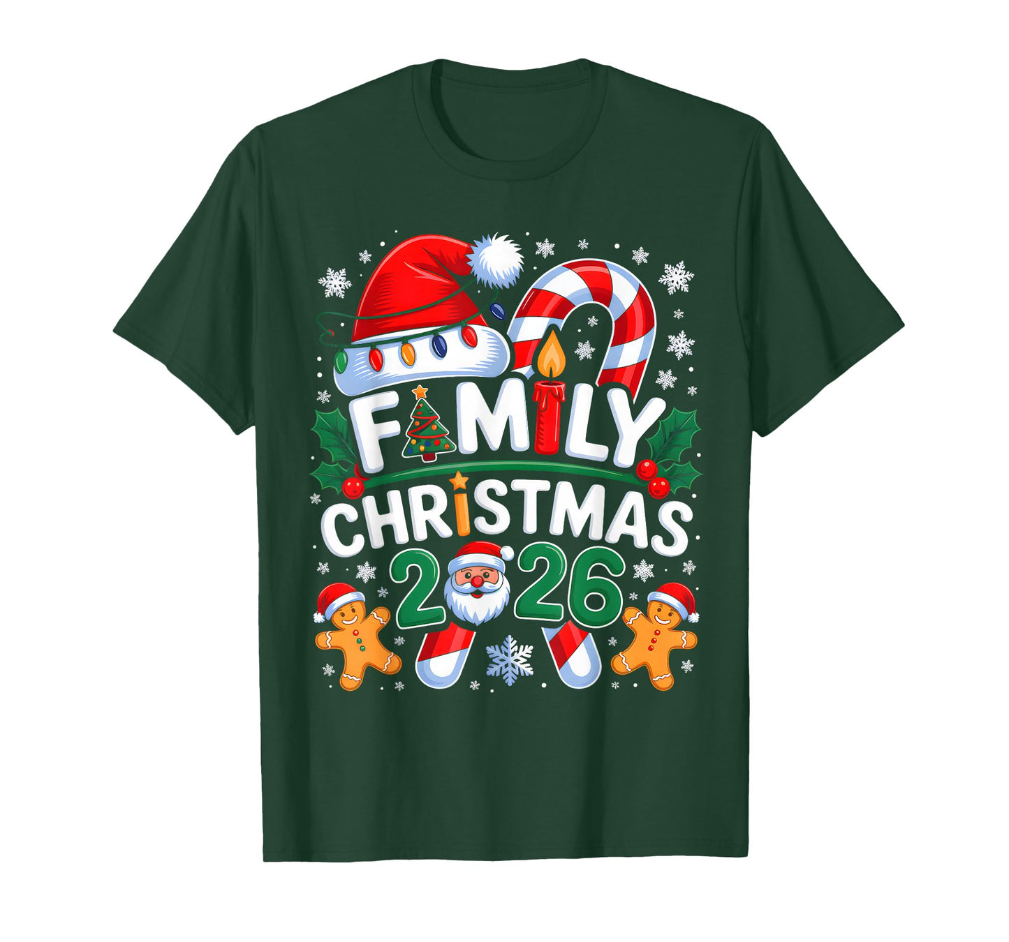 Christmas 2026 Family Matching Xmas Team Santa Squad 2026 T-Shirt