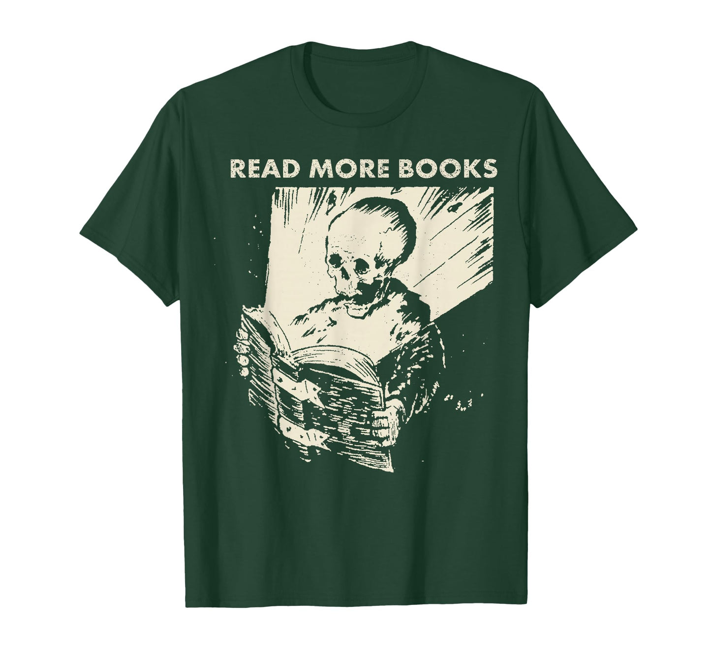 Skeleton Read More Books T-Shirt