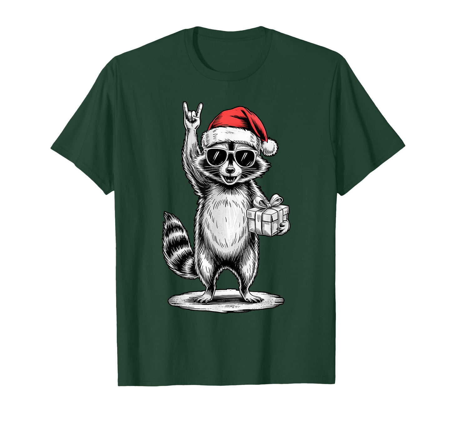 Christmas Funny Raccoon T-Shirt
