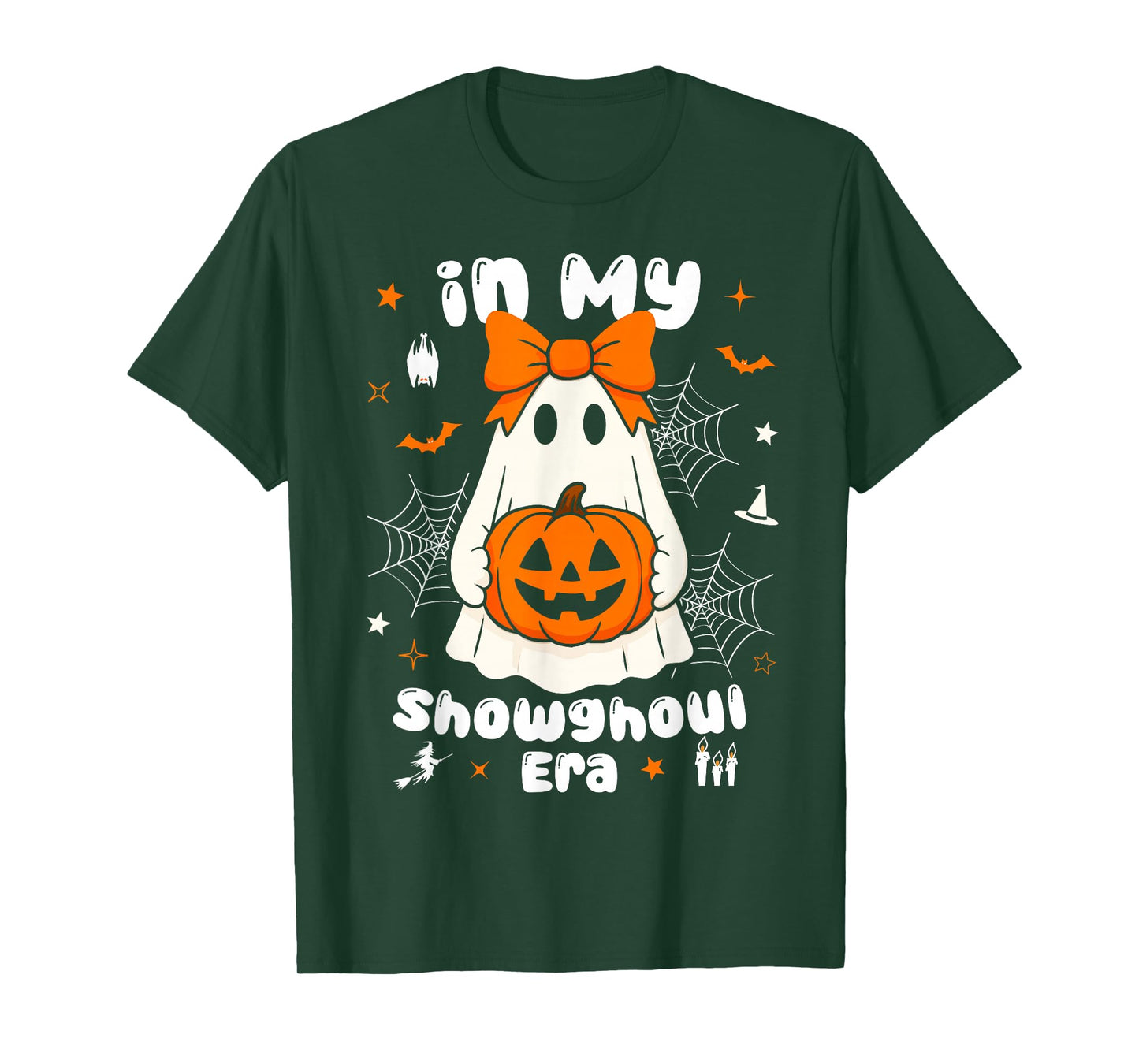 in My Showghoul Era Funny Halloween Ghost Spooky Pumpkin T-Shirt