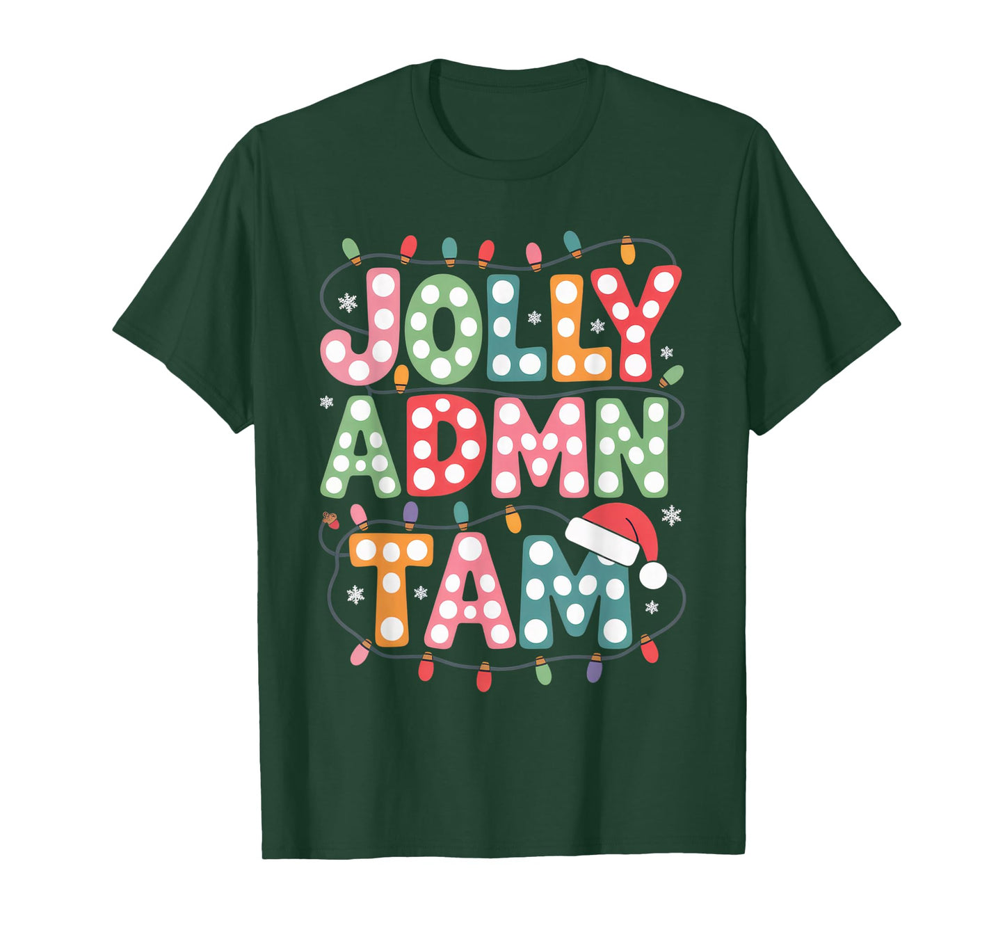 Jolly Christmas Team Funny Holiday Matching Outfit T-Shirt