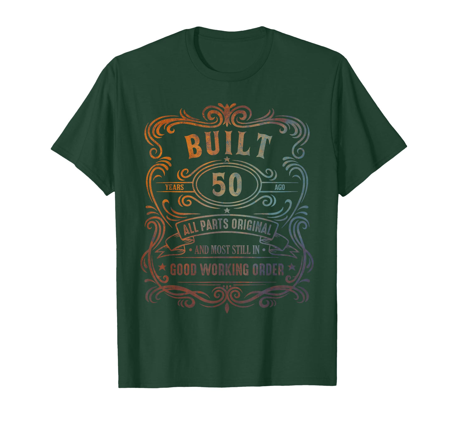 Built 50 Years Ago Vintage 50th Birthday Men Women Funny T-Shirt