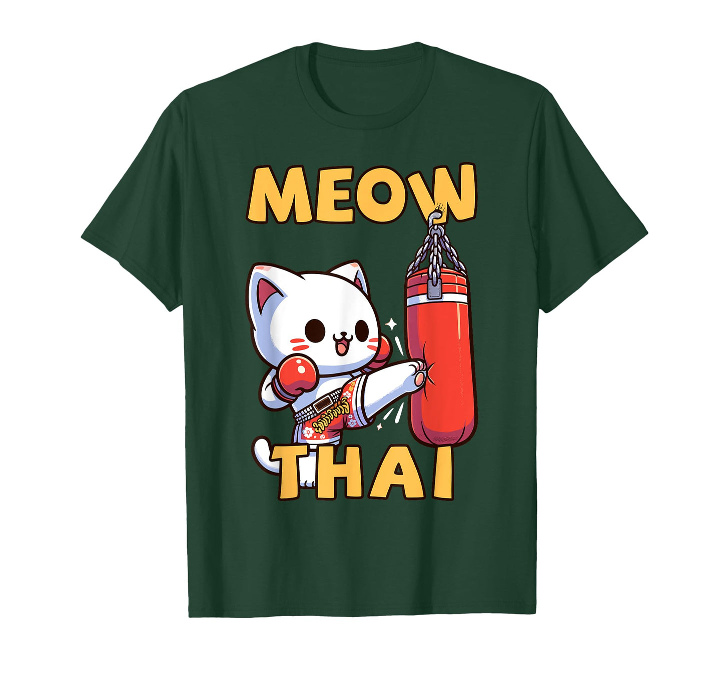Meow Thai, Muay Thai Cat | Thai Boxing For Kids, Muay Thai T-Shirt