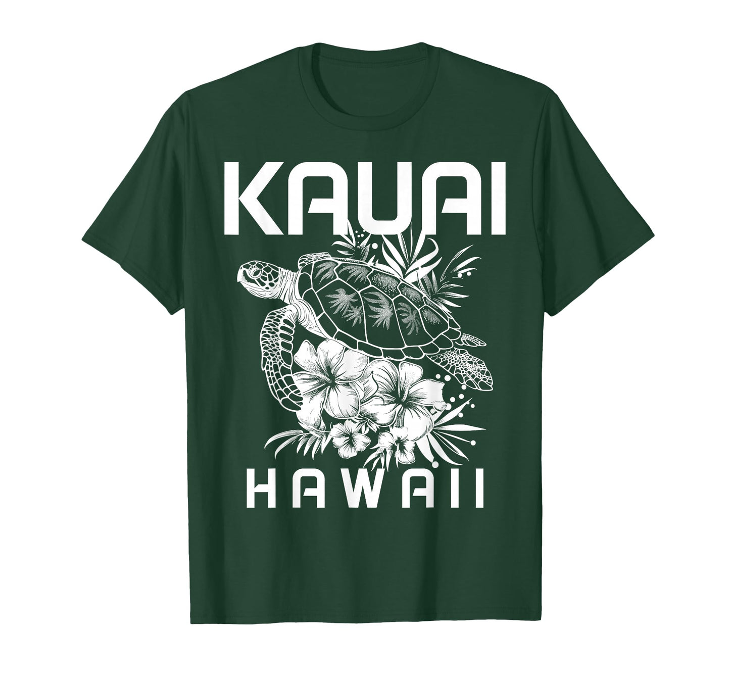 Kauai Hawaii Sea Turtle Hawaiian Surfer Souvenir T-Shirt