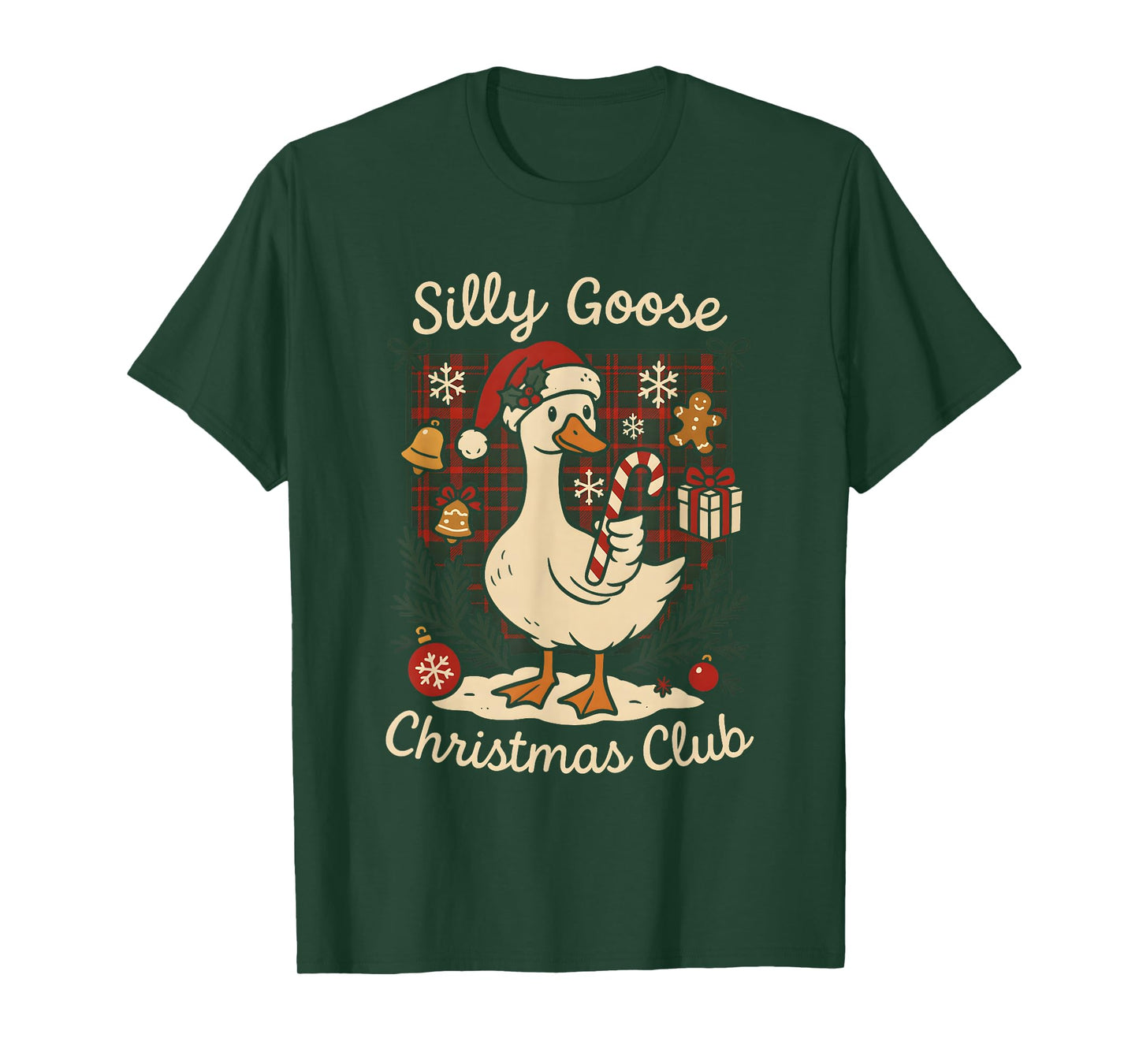 Goose Silly Christmas Club Festive Holiday Artwork T-Shirt