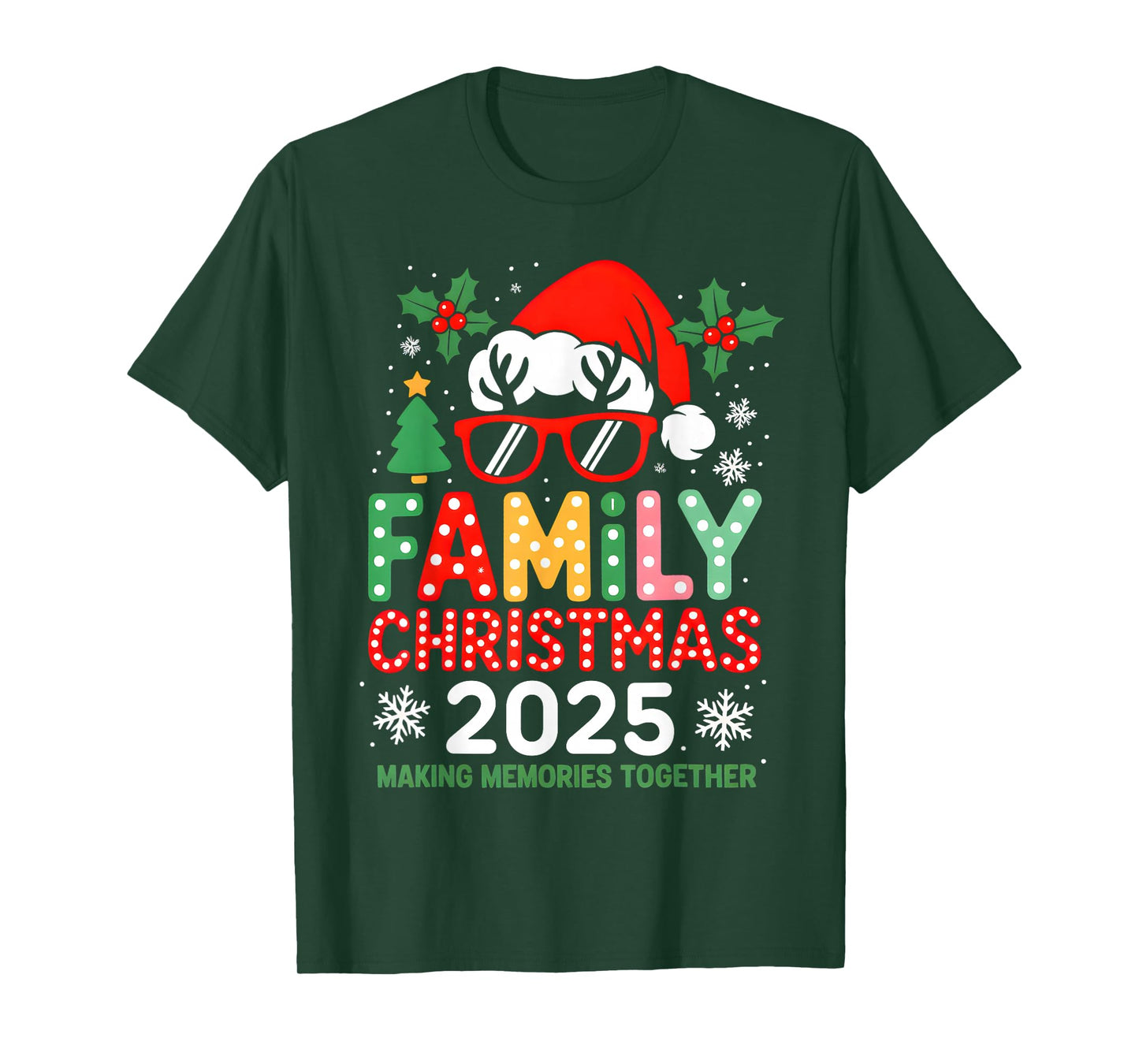 Family Christmas 2025 Christmas Squad Xmas Matching Pajamas T-Shirt