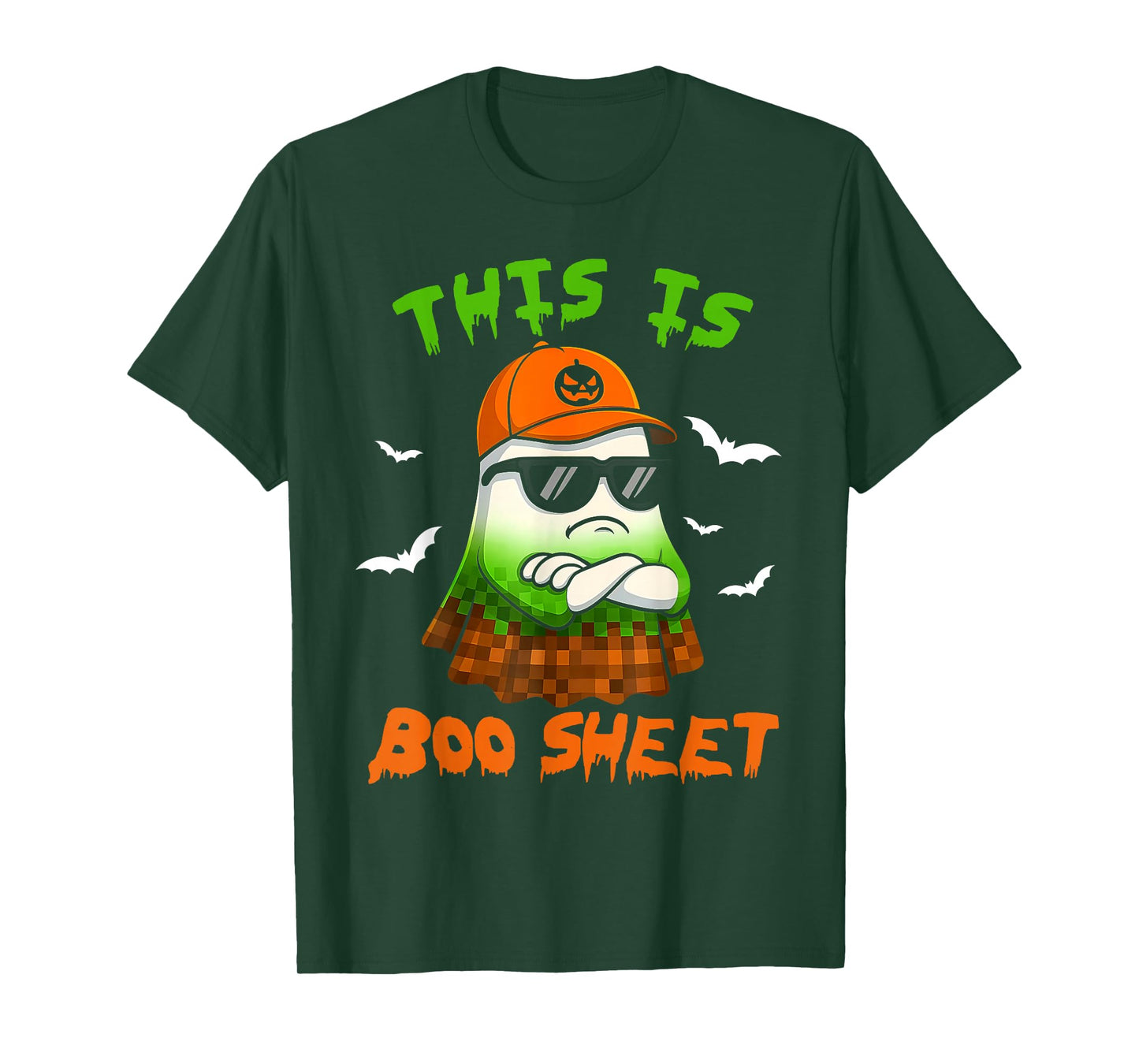 This is Boo Sheet Ghost Retro Halloween Costume Men Women T-Shirt
