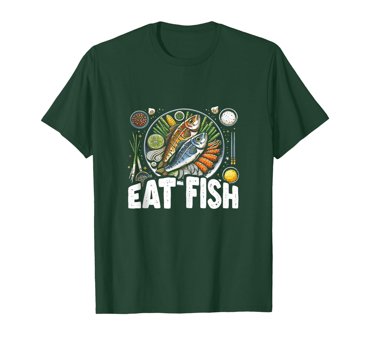Funny Pescatarian Fishing Fisherman Gift For Men - Eat Fish Tank Top