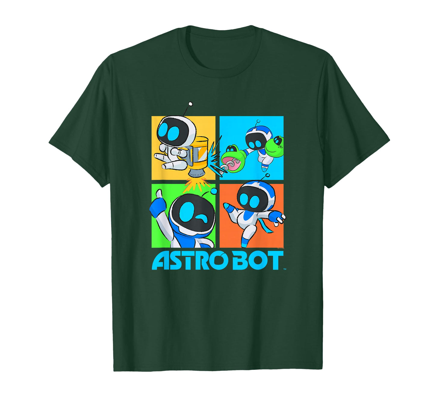 Astro Bot Rescue Mission Fighting Pose Video Game T-Shirt