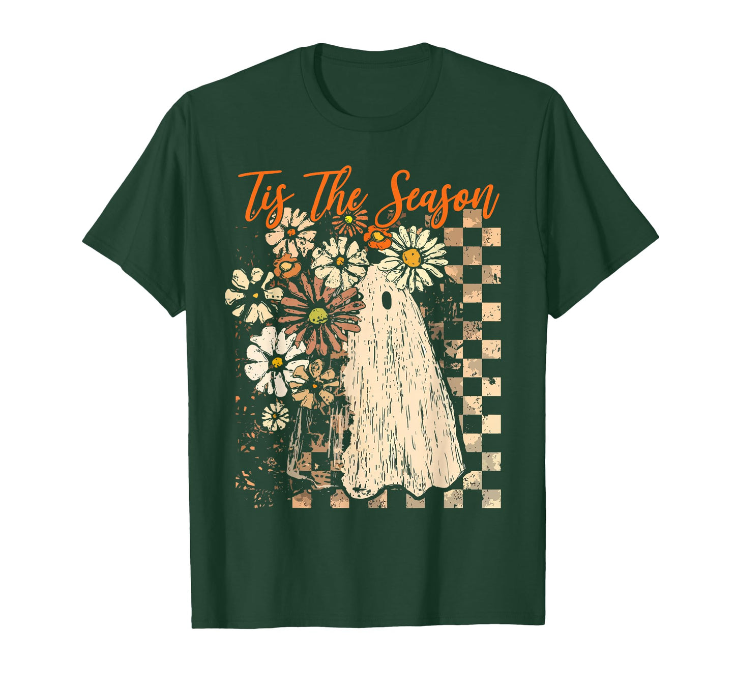 Halloween Vibes Spooky Pumpkin Witch Tis The Season Women T-Shirt
