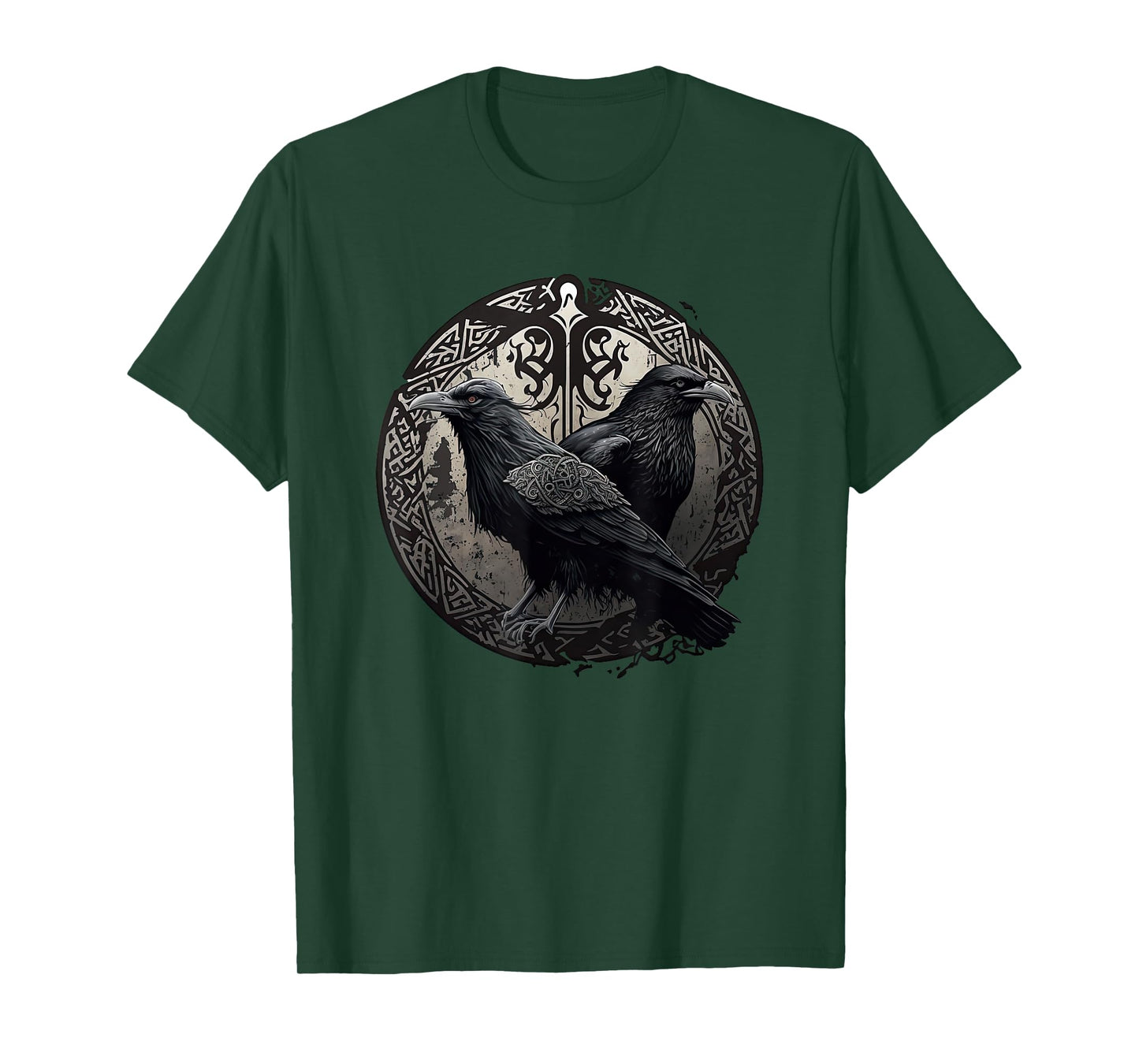 Huginn and Muninn Ravens Norse Mythology Viking Symbols T-Shirt