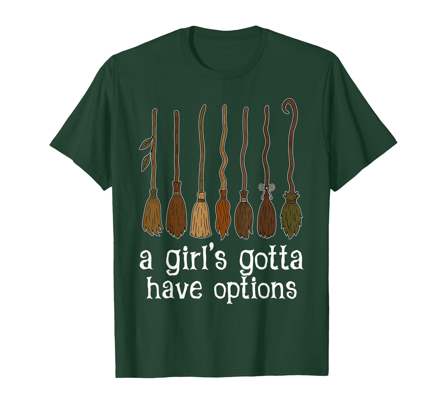 Retro A Girl’s Gotta Have Options Spooky Witches Halloween T-Shirt