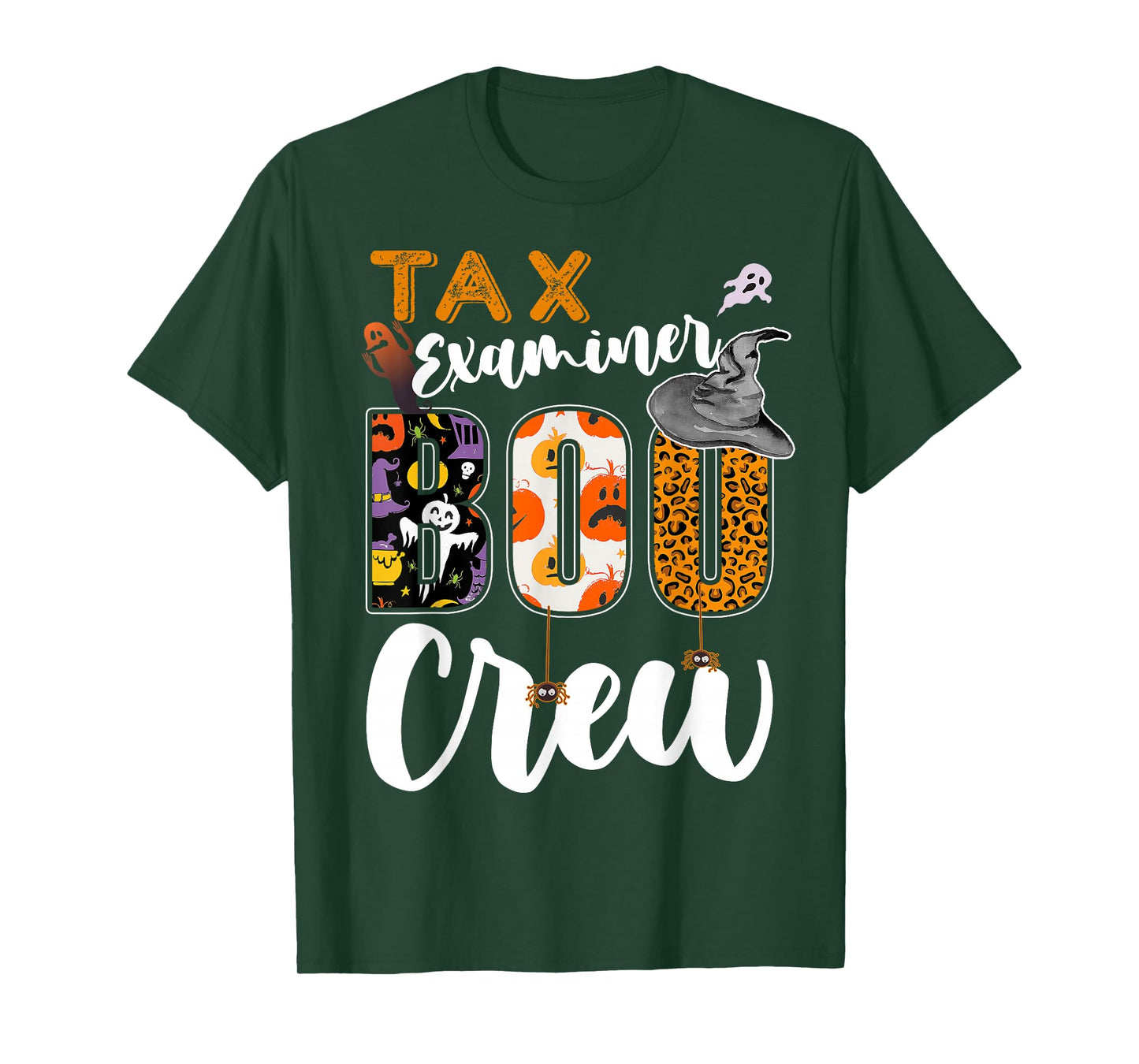 Tax Examiner Boo Crew Halloween Match Auditor T-Shirt
