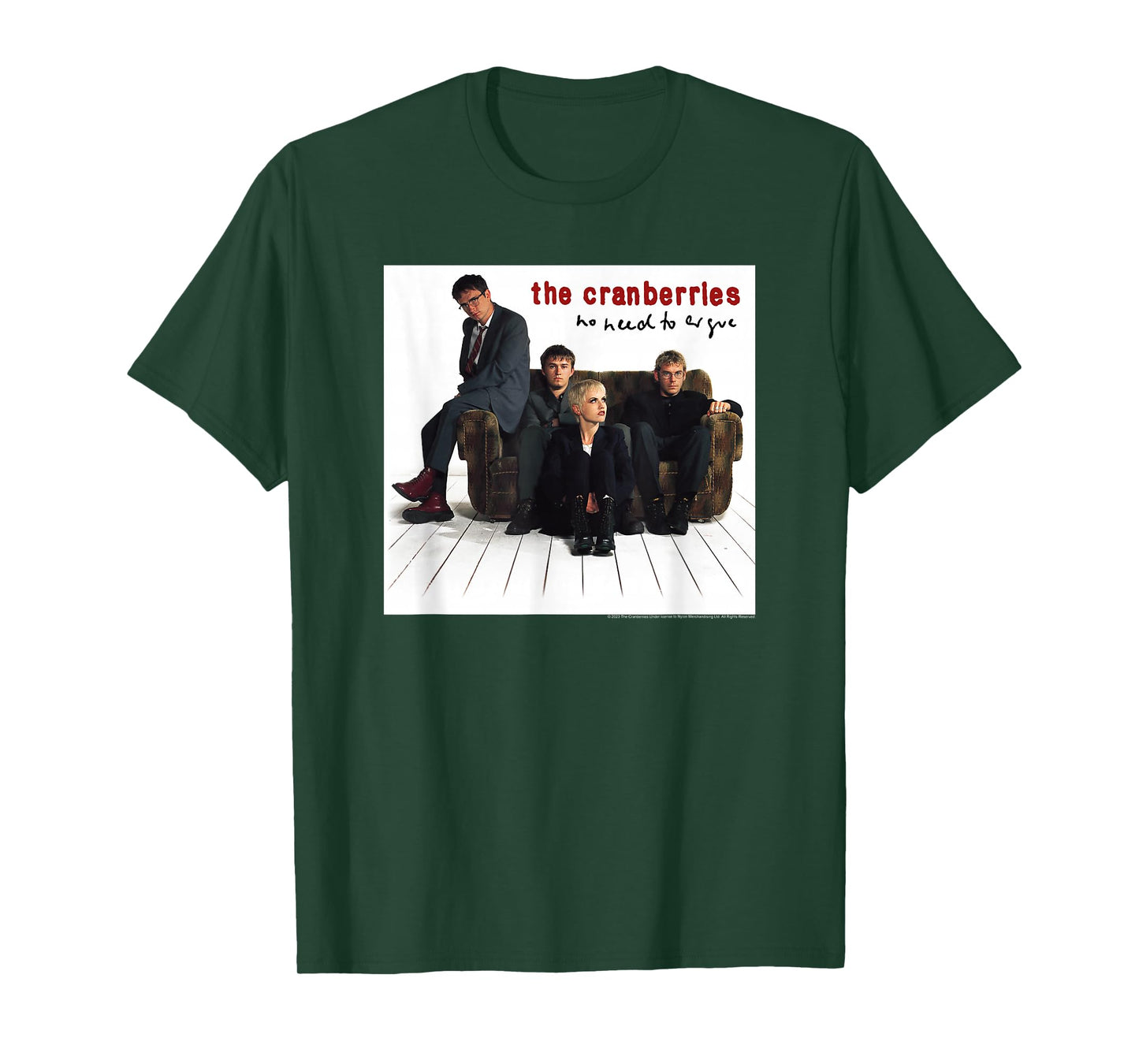 The Cranberries No Need to Argue Album Cover Vintage Band T-Shirt