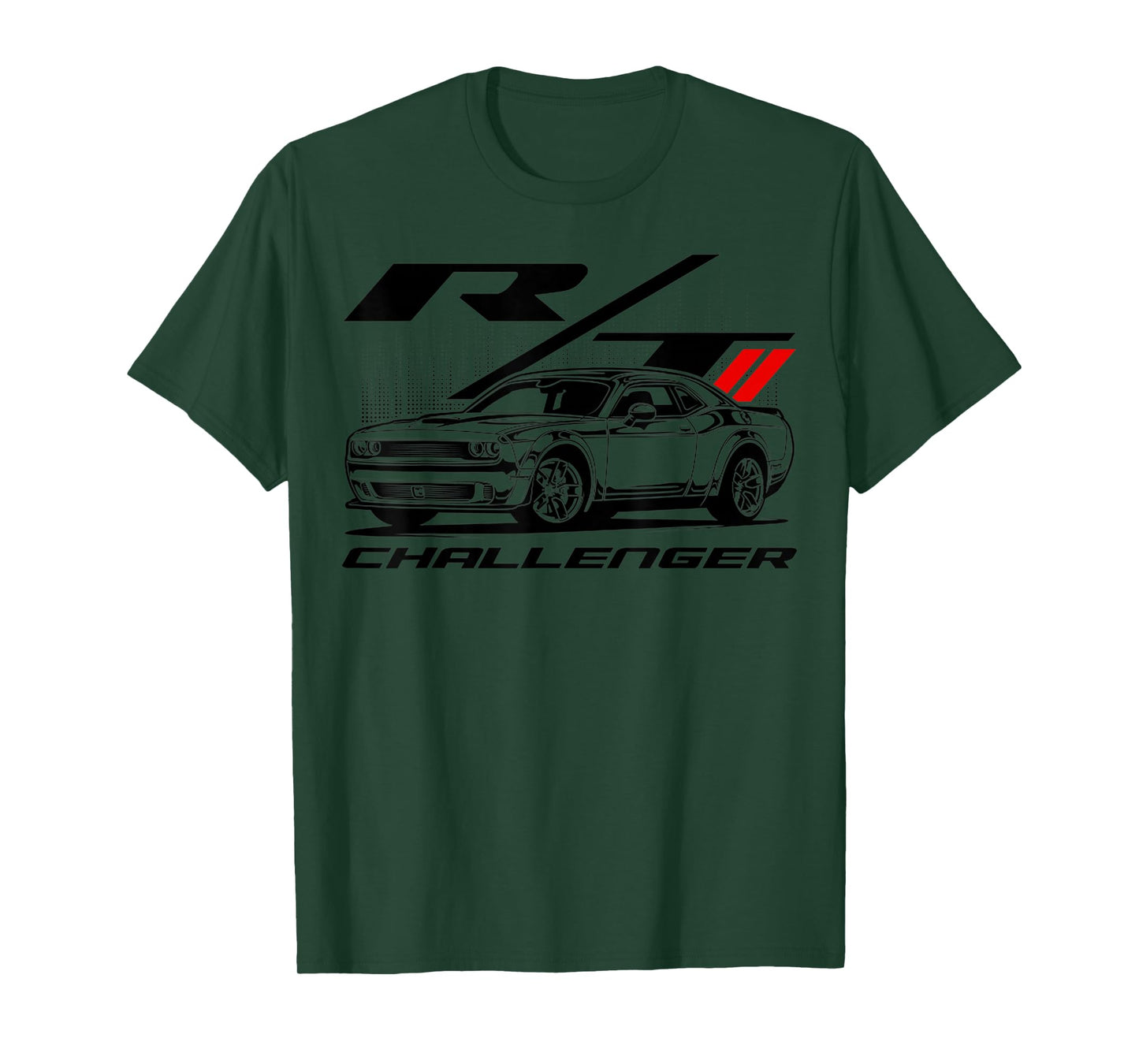 Retro Car Challenger Basic Classic Automotive Performance T-Shirt
