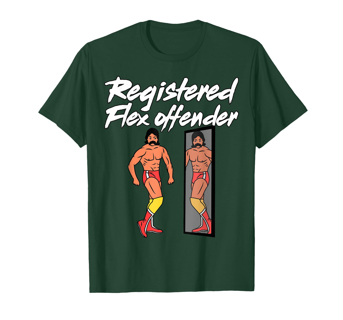 Registered Flex Offender Ironic Bodybuilder Meme Sigma T-Shirt