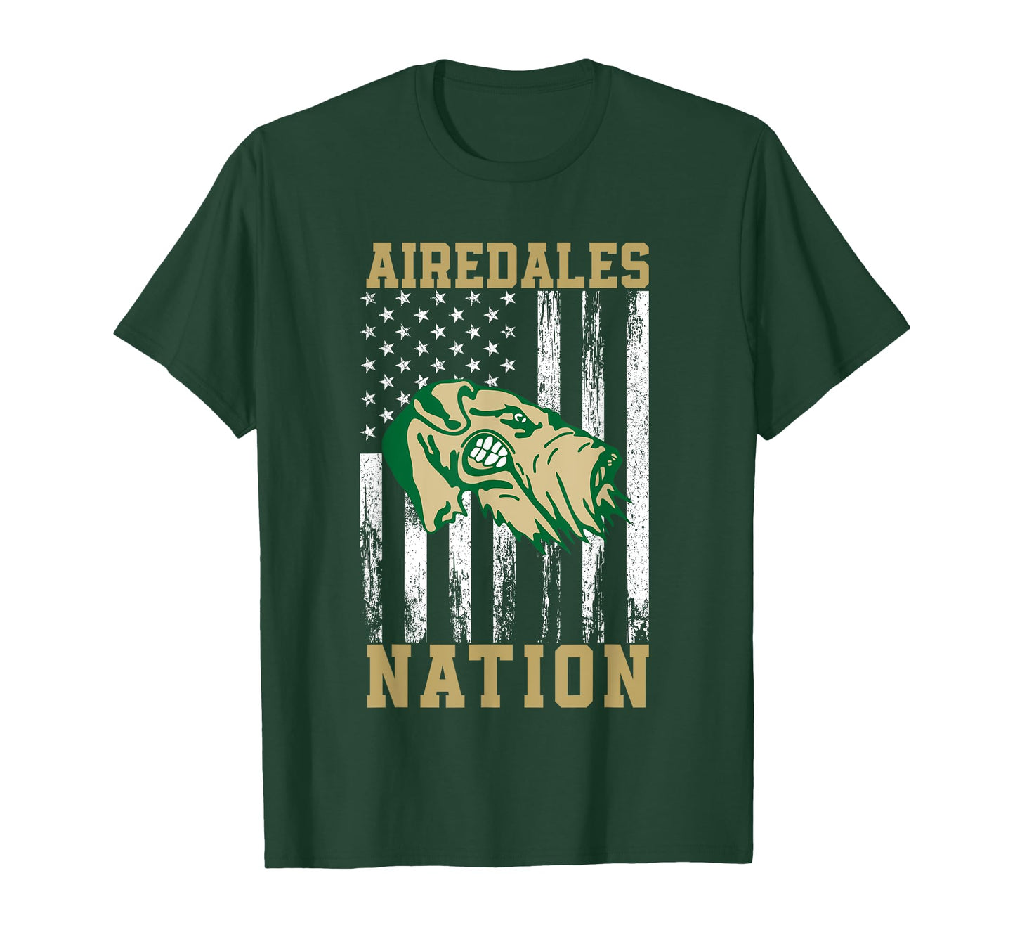 Alma Airedales Logo Nation HS T-Shirt