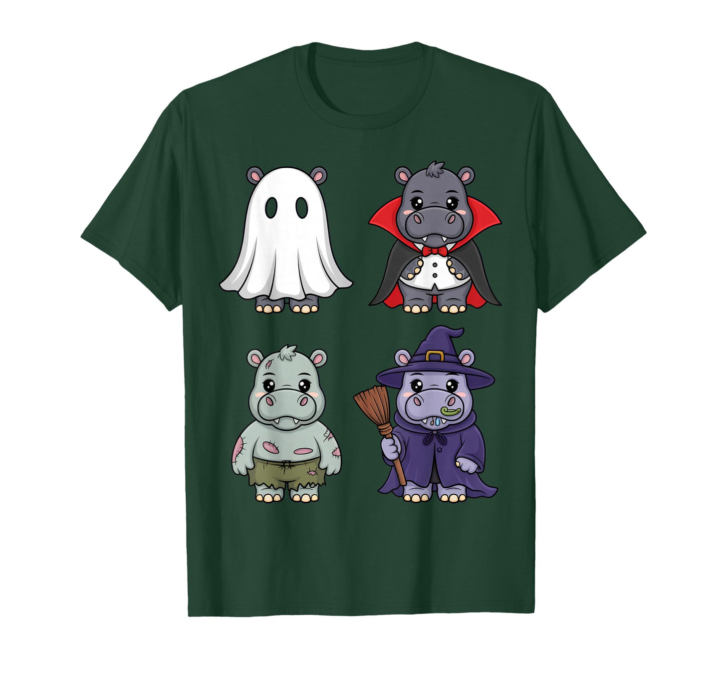 Cute Hippo Costume Halloween Fun for Animal Lovers and Kids T-Shirt