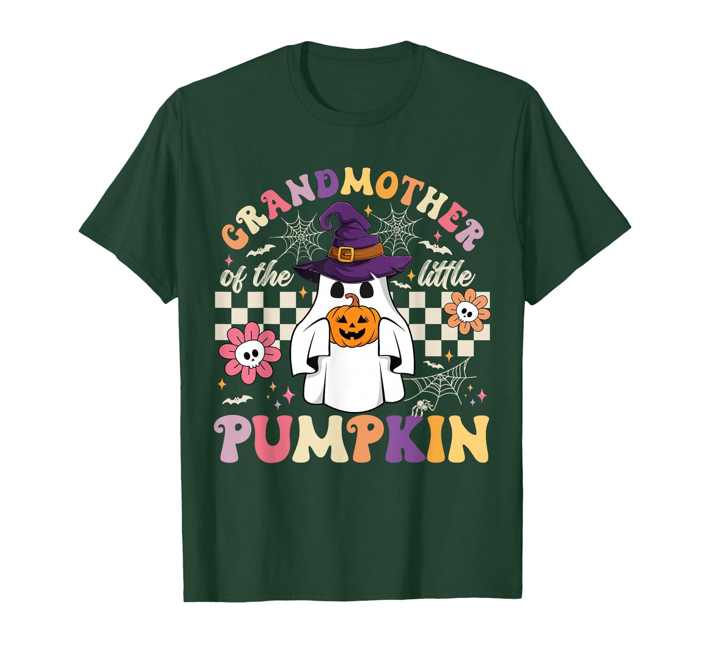 Grandmother of The Little Pumpkin Halloween Spooky Ghost T-Shirt