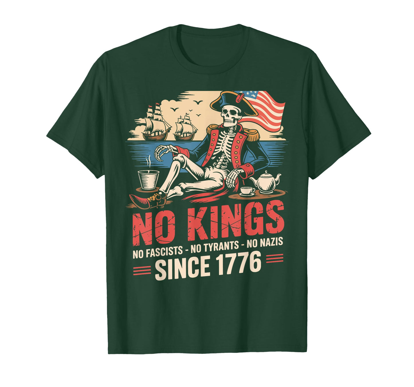 No Kings No Fascists No Tyrants No Nazis Since 1776 Vintage T-Shirt