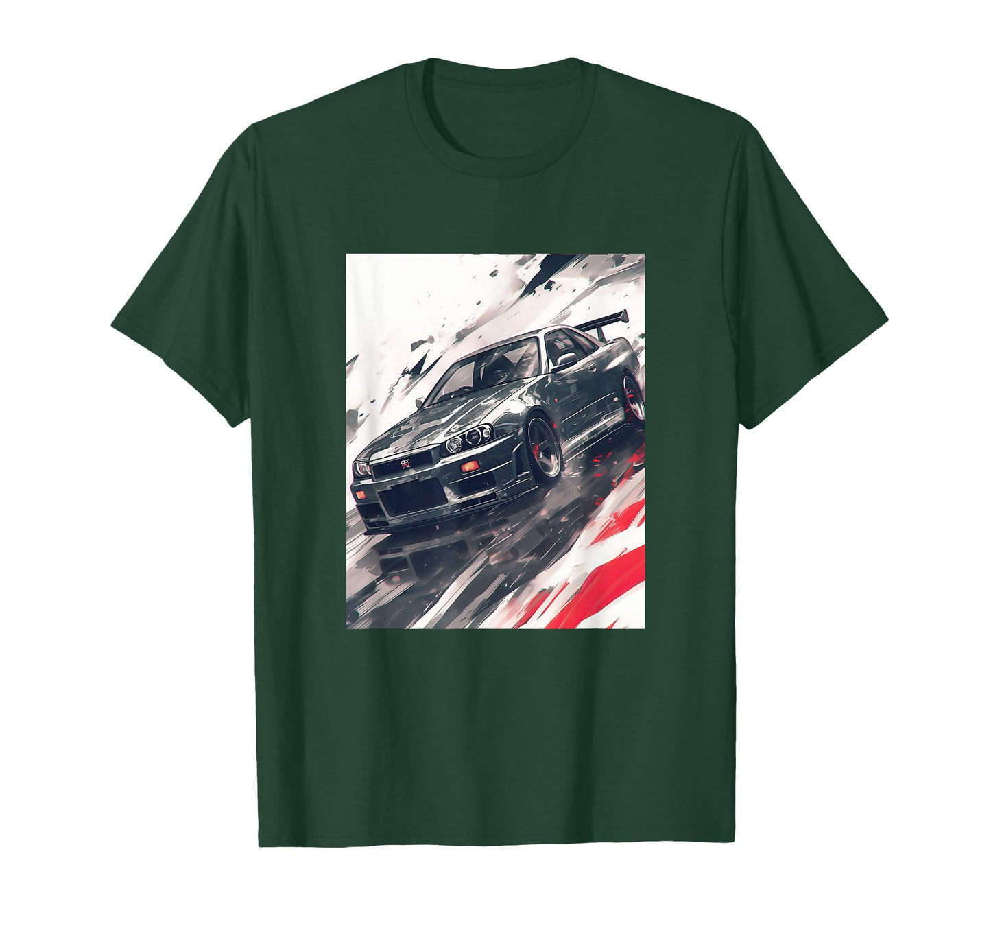 Anime Style Legendary Skyline JDM Gt r 34 Design T-Shirt