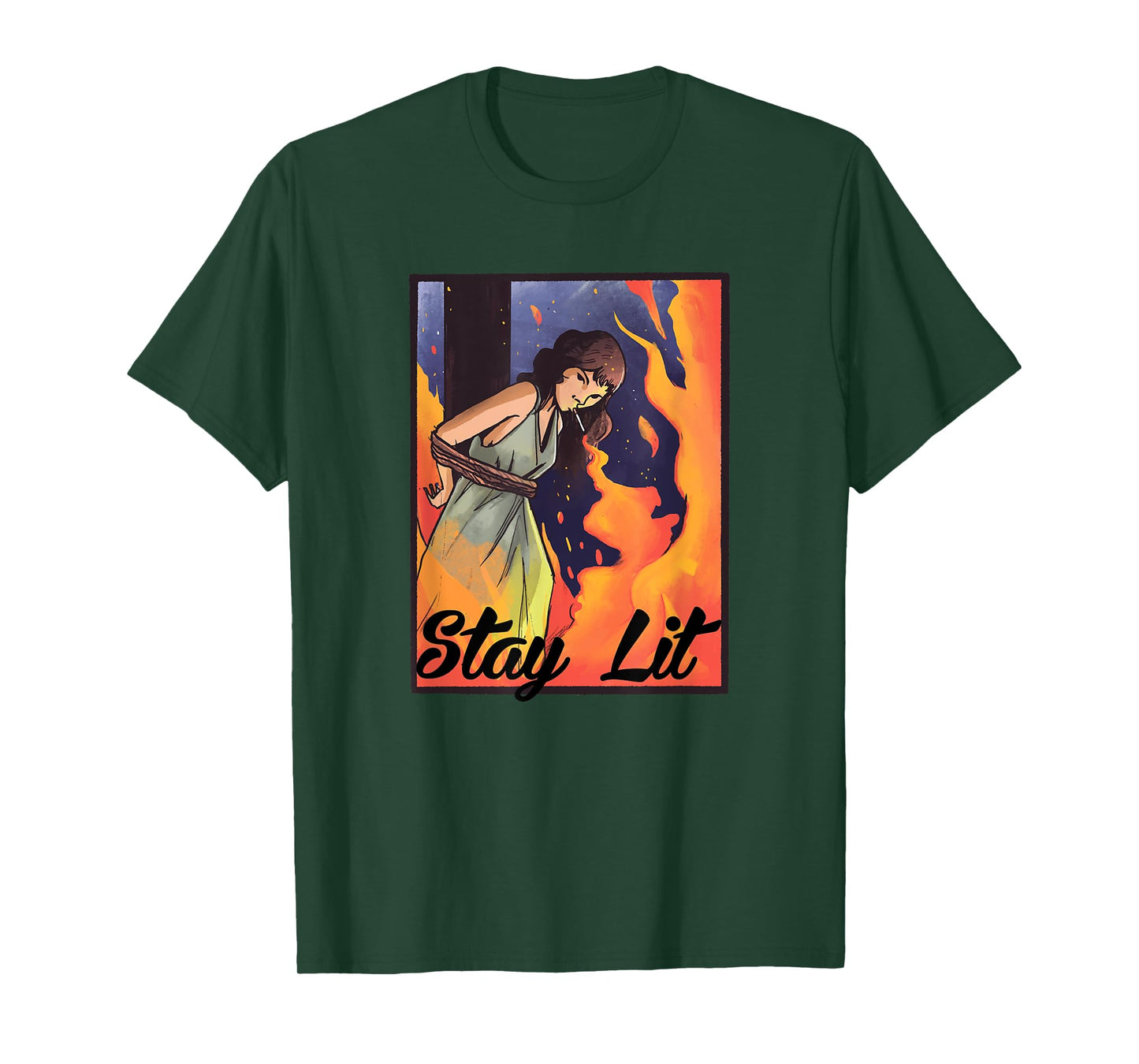 Burning Witch Smoking - Stay Lit T-Shirt